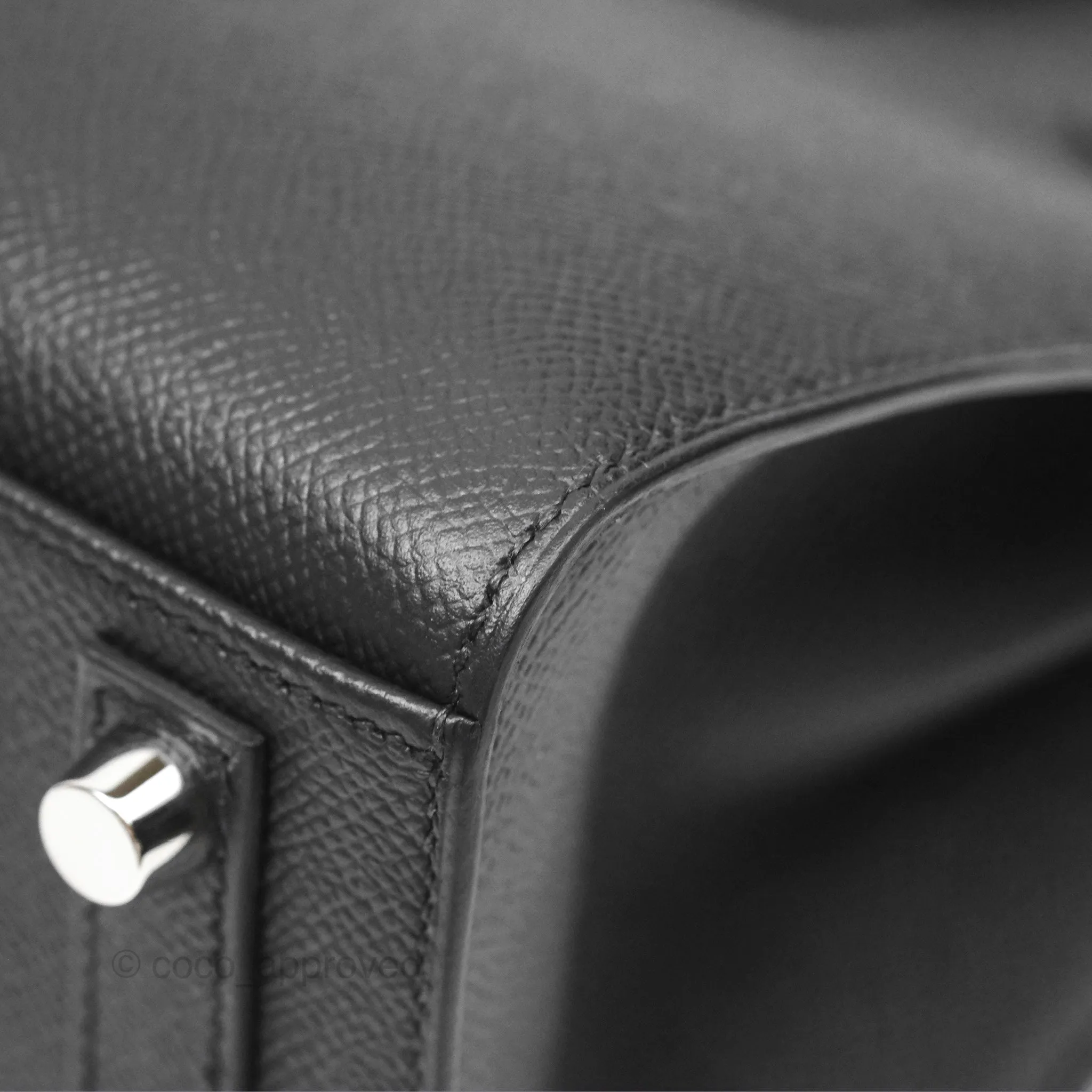 - DM/Email To Purchase - Hermes Birkin 25 Sellier Black Noir 89 Epsom Palladium Hardware