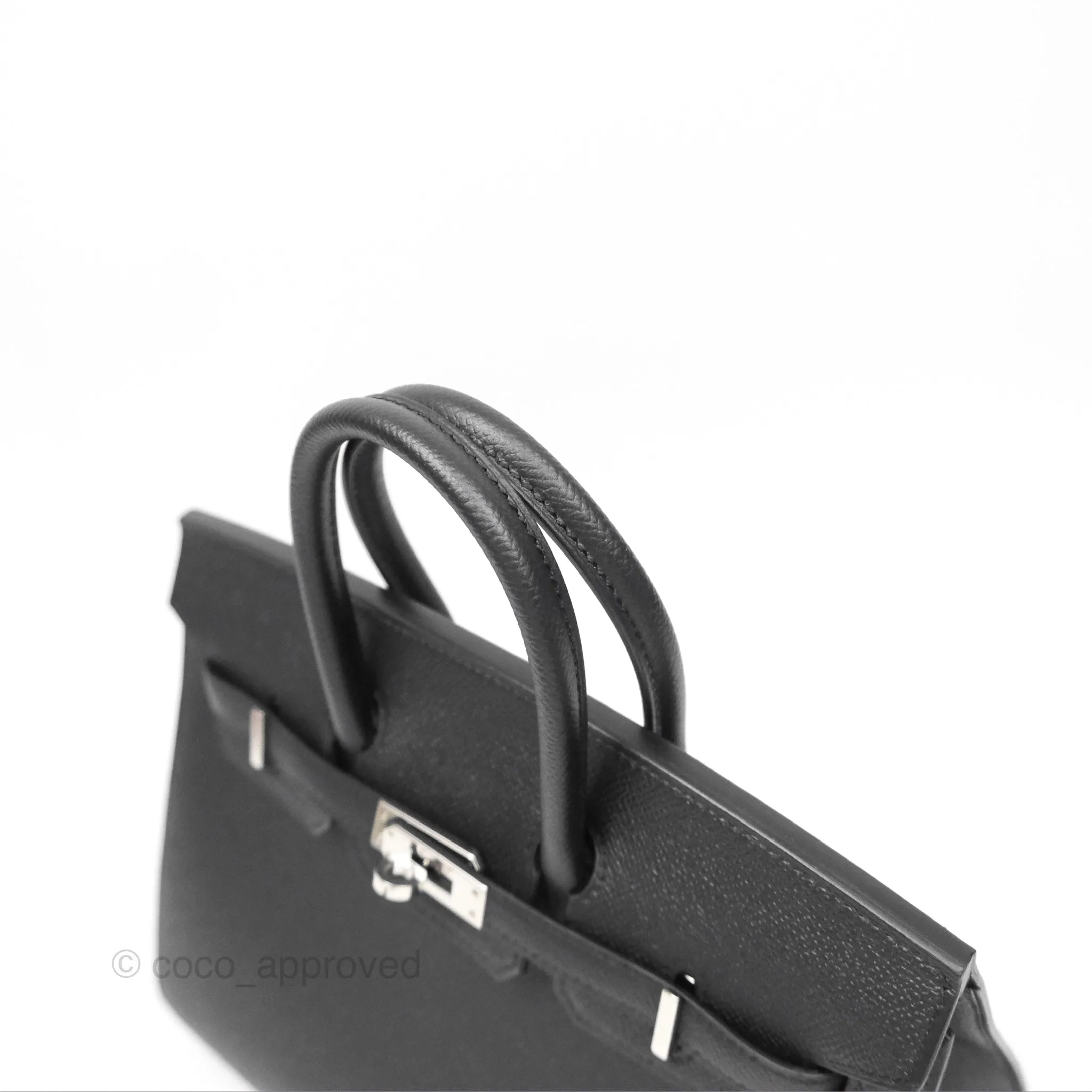 - DM/Email To Purchase - Hermes Birkin 25 Sellier Black Noir 89 Epsom Palladium Hardware