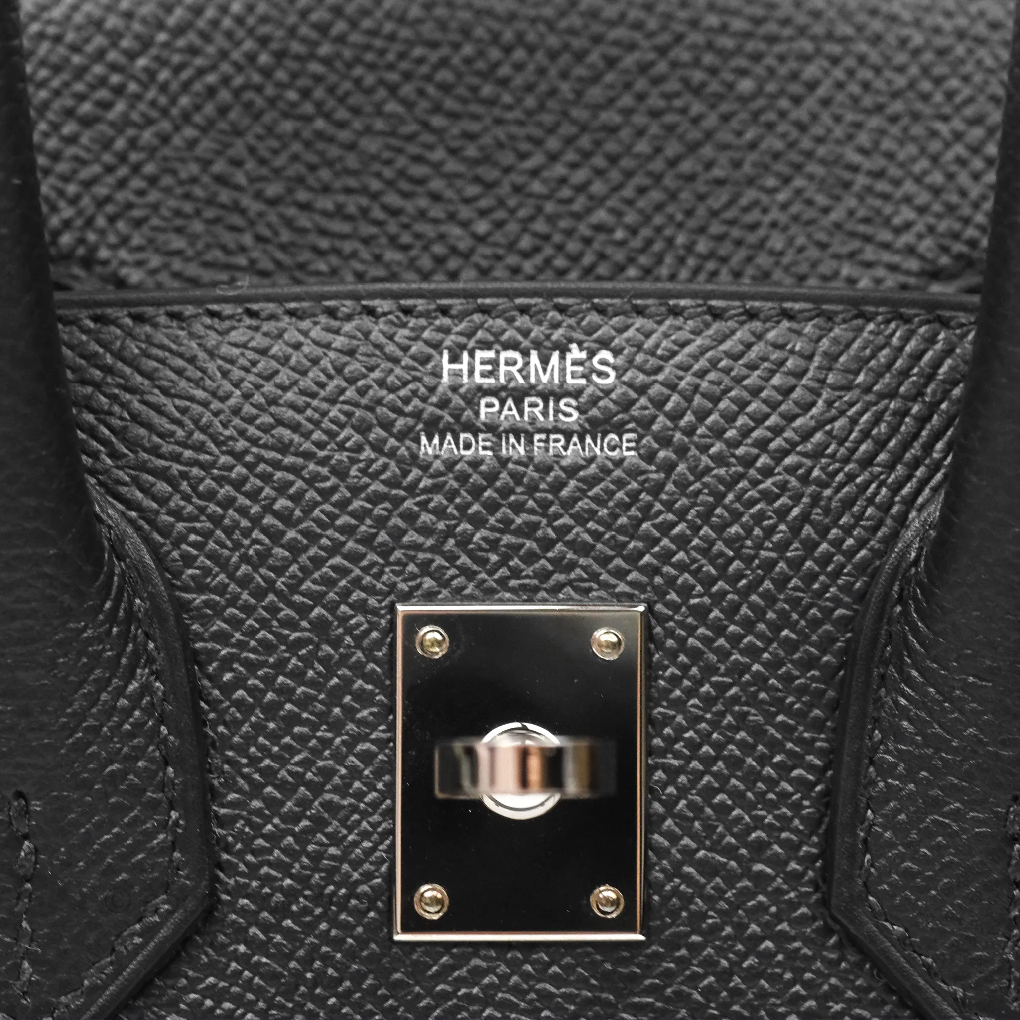 - DM/Email To Purchase - Hermes Birkin 25 Sellier Black Noir 89 Epsom Palladium Hardware