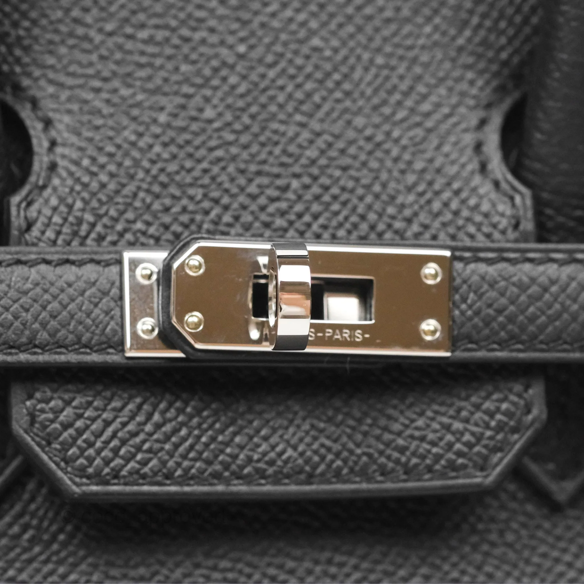- DM/Email To Purchase - Hermes Birkin 25 Sellier Black Noir 89 Epsom Palladium Hardware