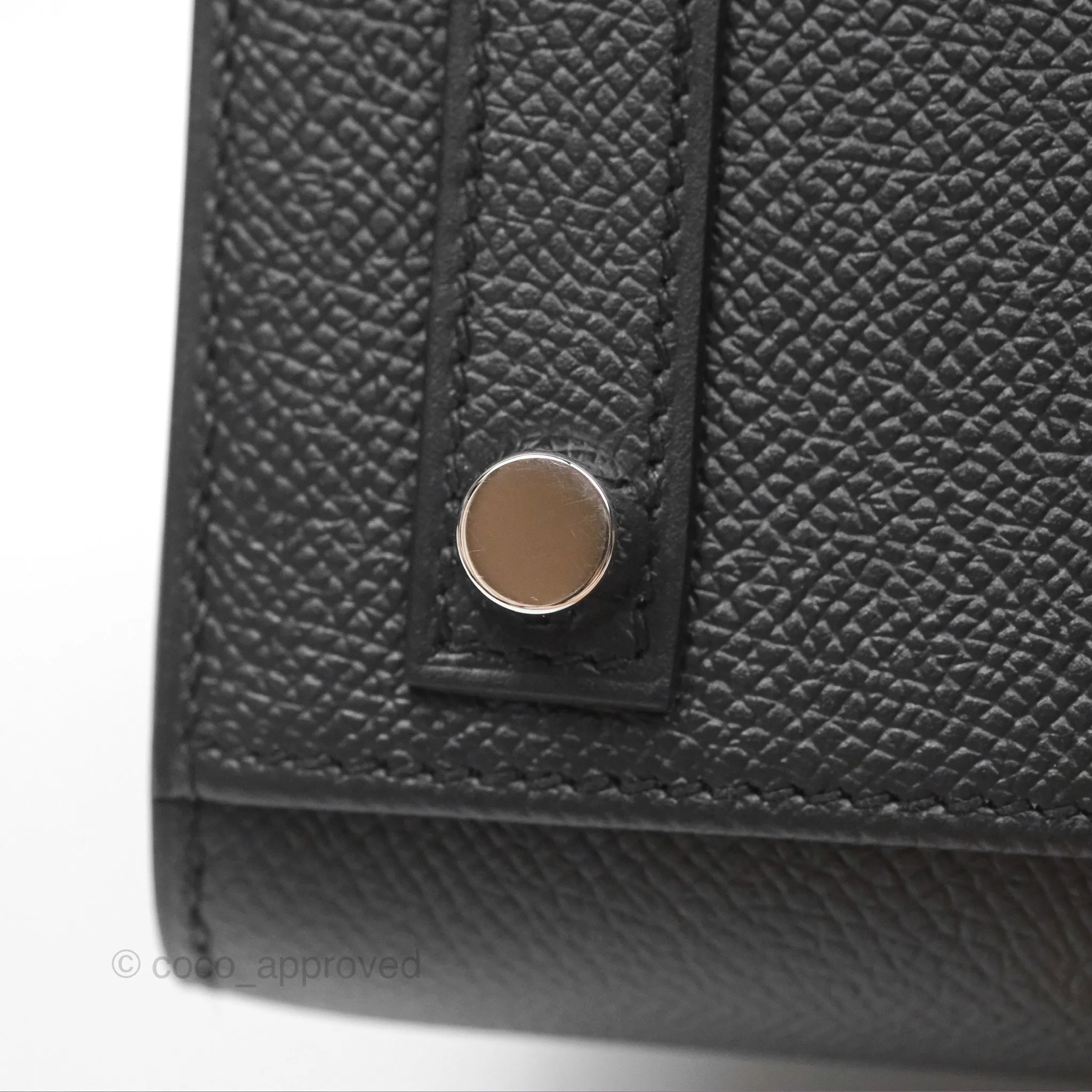 - DM/Email To Purchase - Hermes Birkin 25 Sellier Black Noir 89 Epsom Palladium Hardware