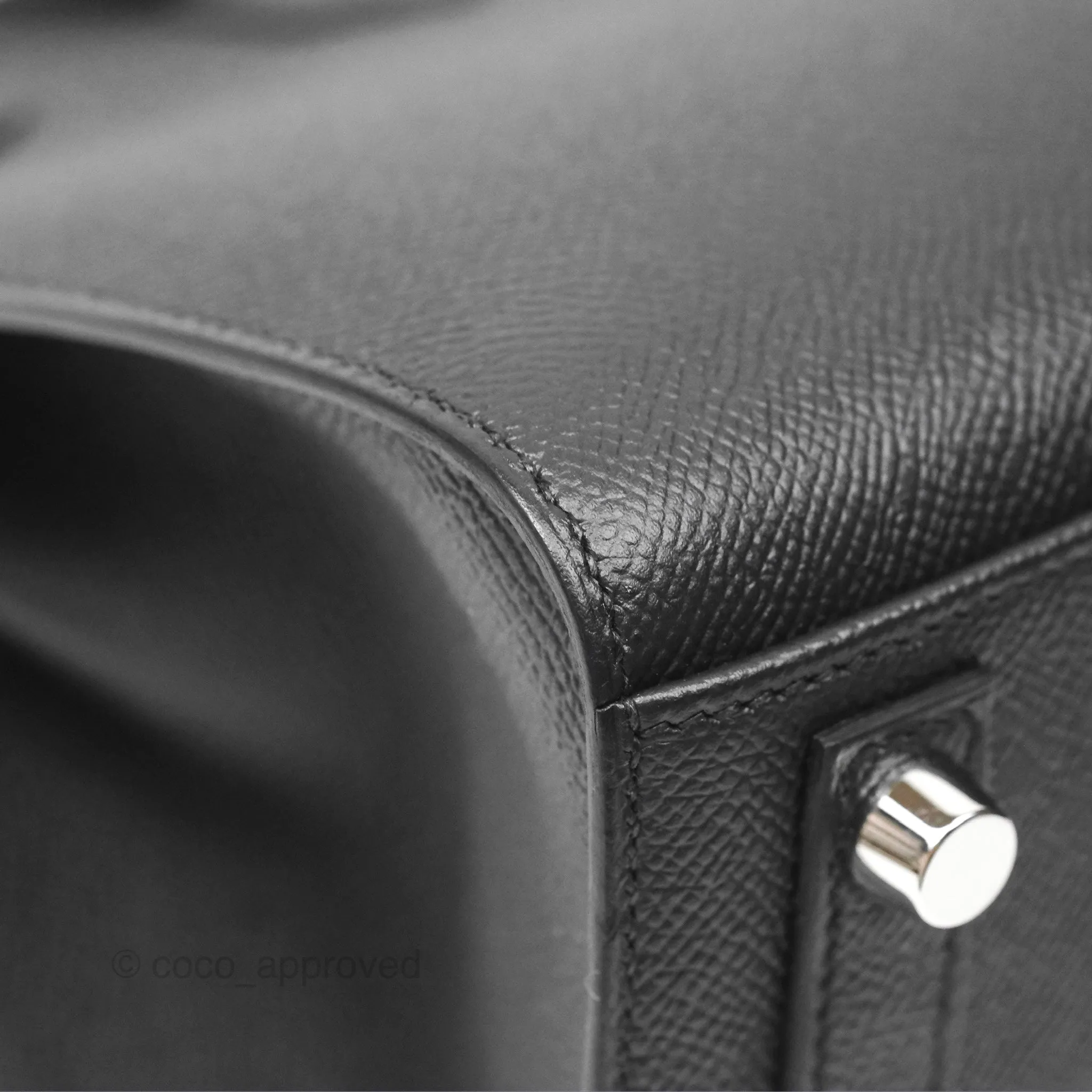 - DM/Email To Purchase - Hermes Birkin 25 Sellier Black Noir 89 Epsom Palladium Hardware
