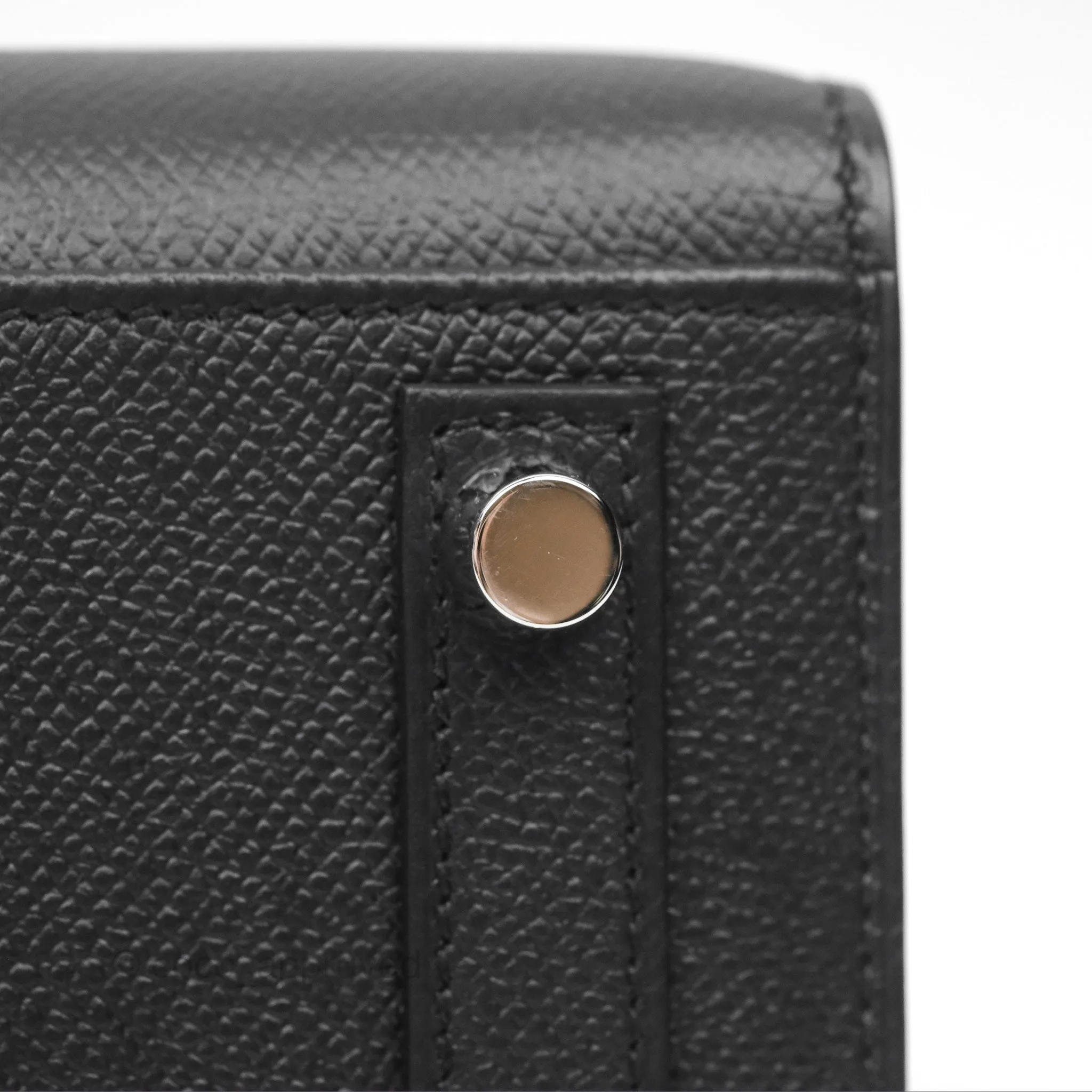 - DM/Email To Purchase - Hermes Birkin 25 Sellier Black Noir 89 Epsom Palladium Hardware