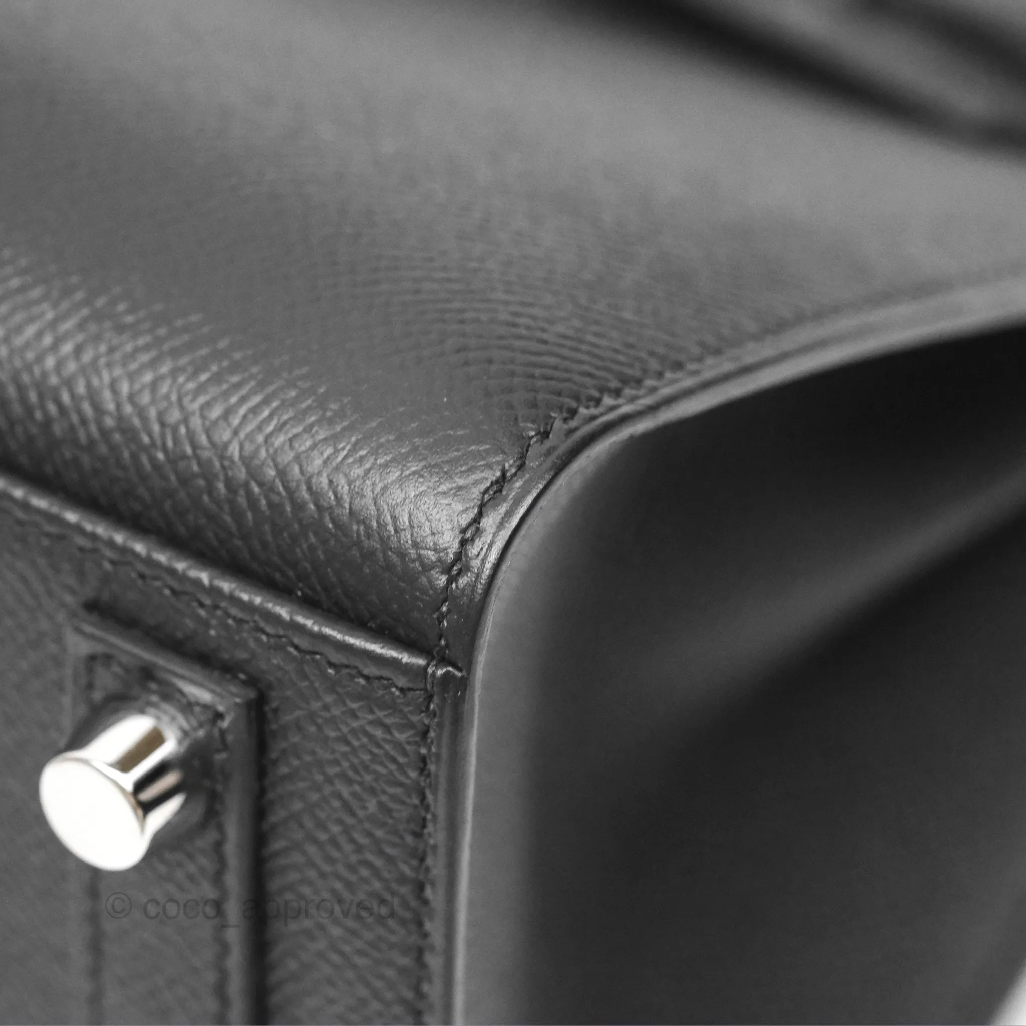 - DM/Email To Purchase - Hermes Birkin 25 Sellier Black Noir 89 Epsom Palladium Hardware