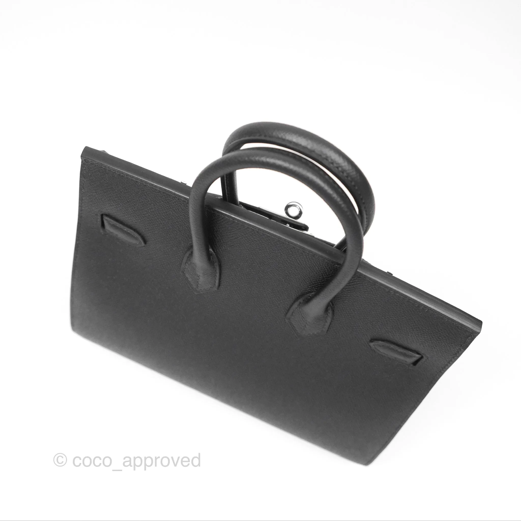 - DM/Email To Purchase - Hermes Birkin 25 Sellier Black Noir 89 Epsom Palladium Hardware