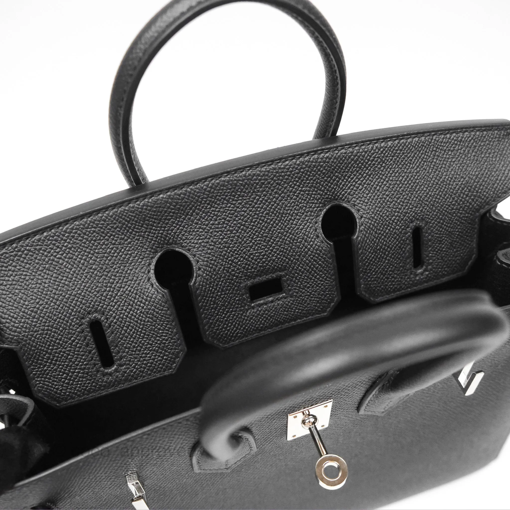 - DM/Email To Purchase - Hermes Birkin 25 Sellier Black Noir 89 Epsom Palladium Hardware
