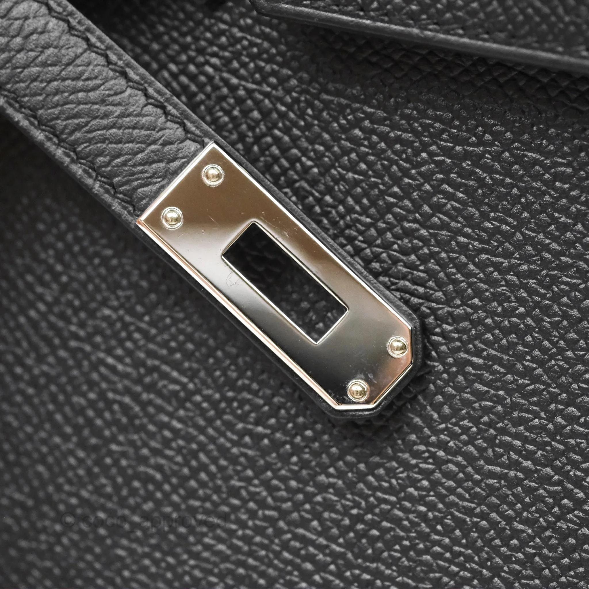 - DM/Email To Purchase - Hermes Birkin 25 Sellier Black Noir 89 Epsom Palladium Hardware