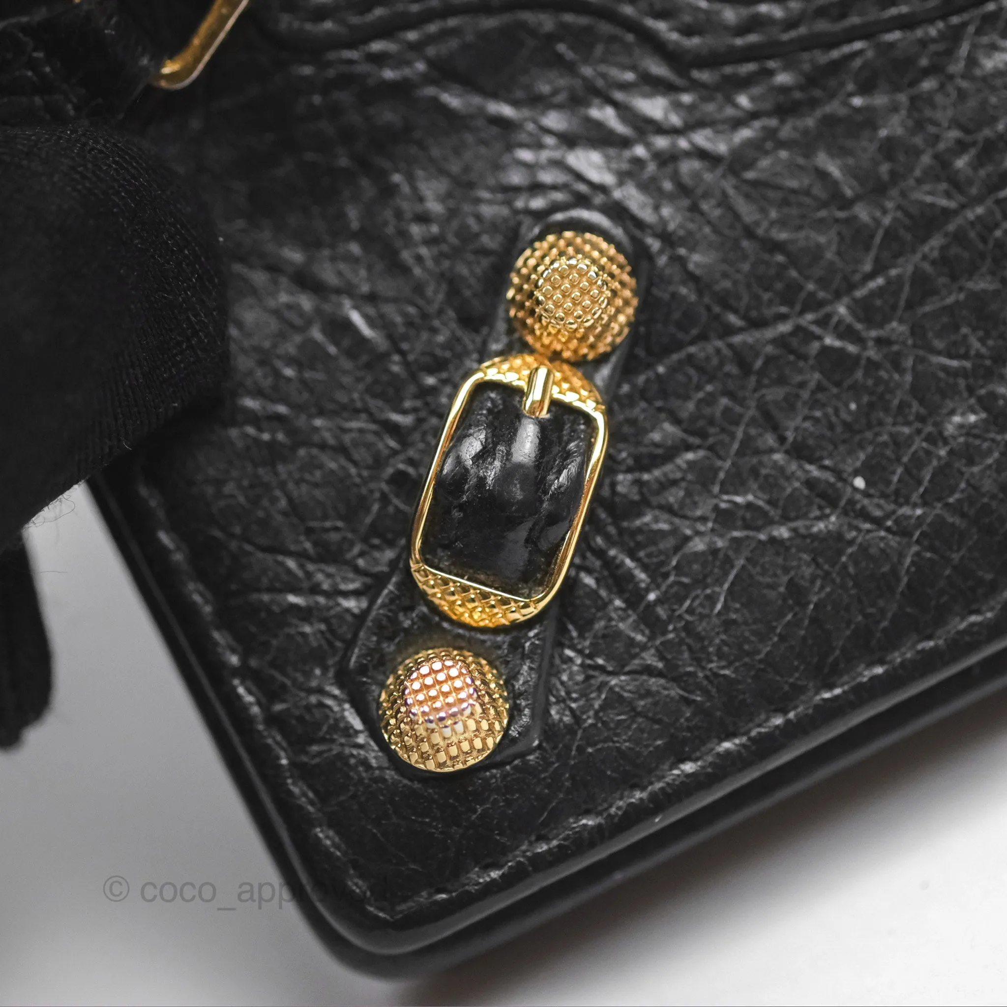Balenciaga City Moto Bifold Cardholder Black