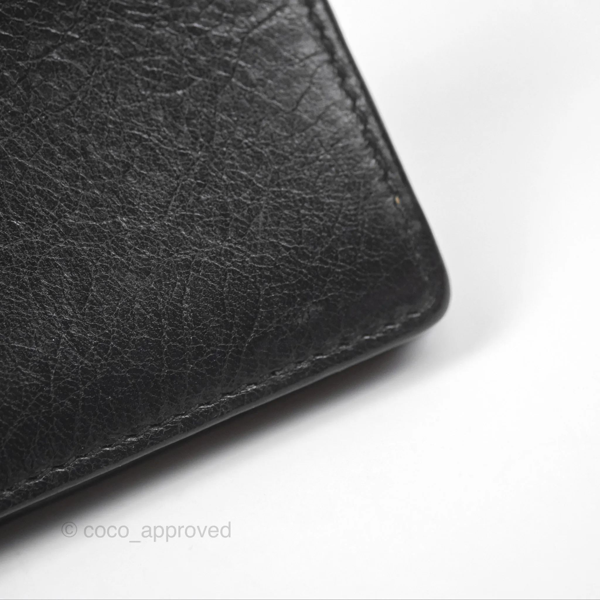 Balenciaga City Moto Bifold Cardholder Black