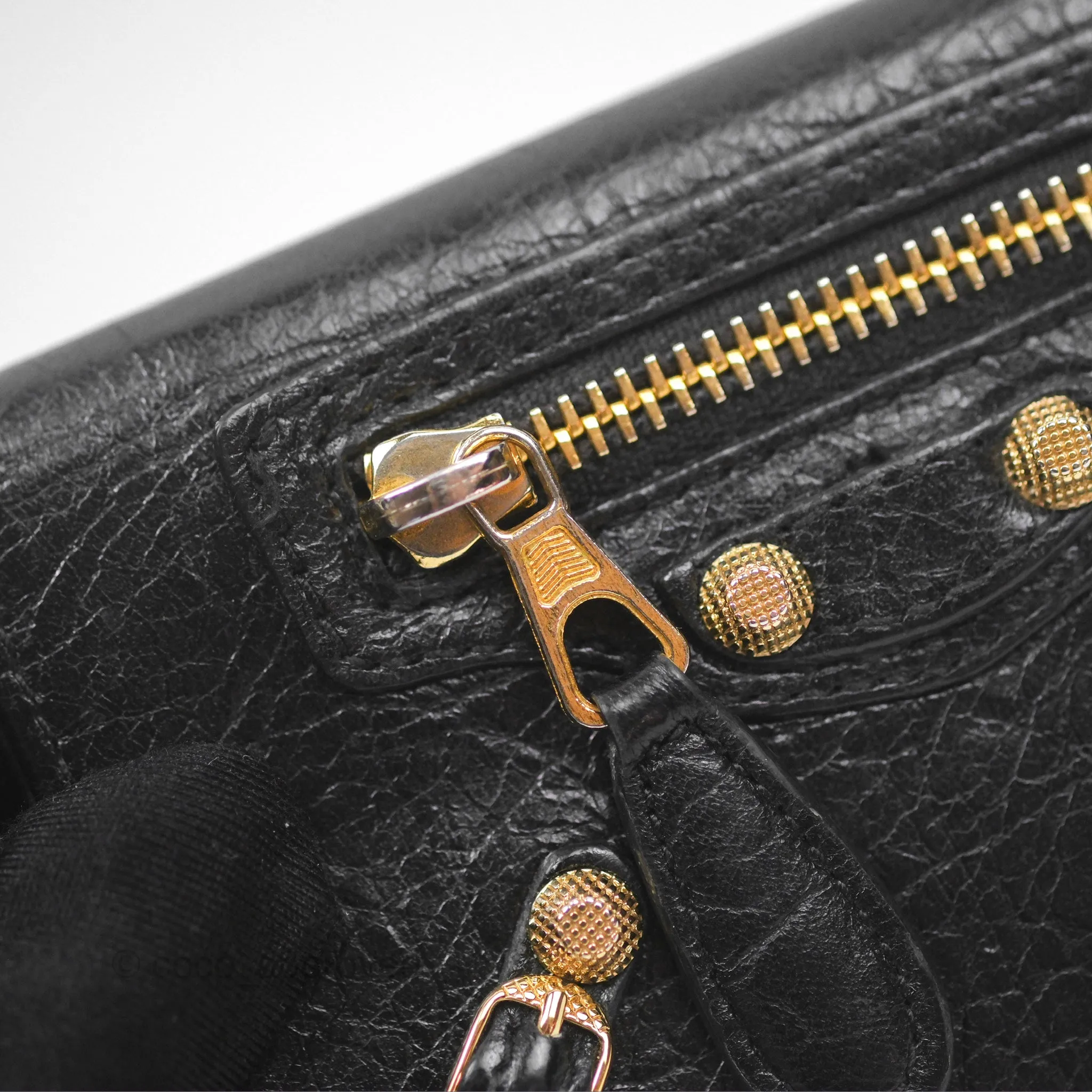 Balenciaga City Moto Bifold Cardholder Black