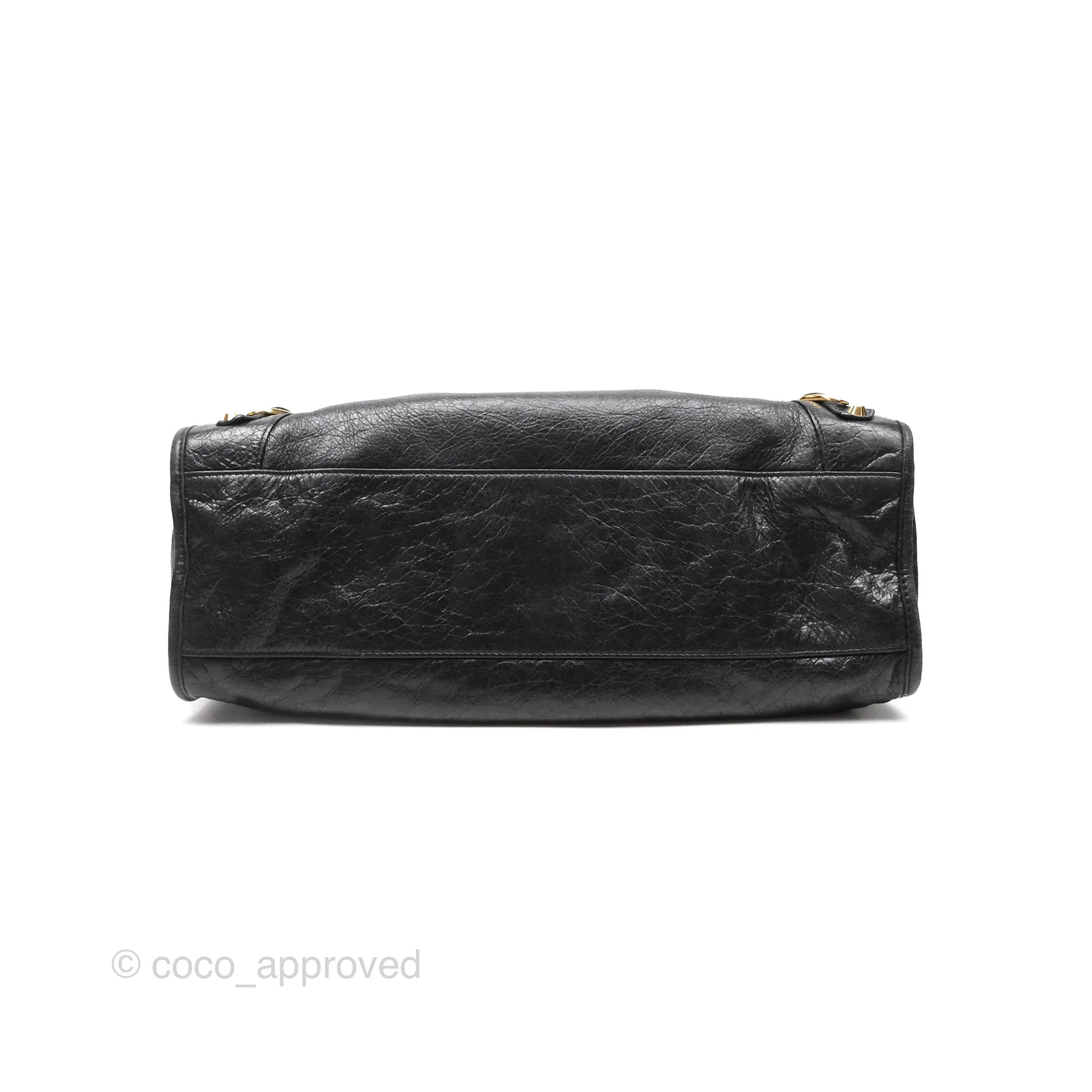 Balenciaga Classic City Bag Black Calfskin Gold Hardware