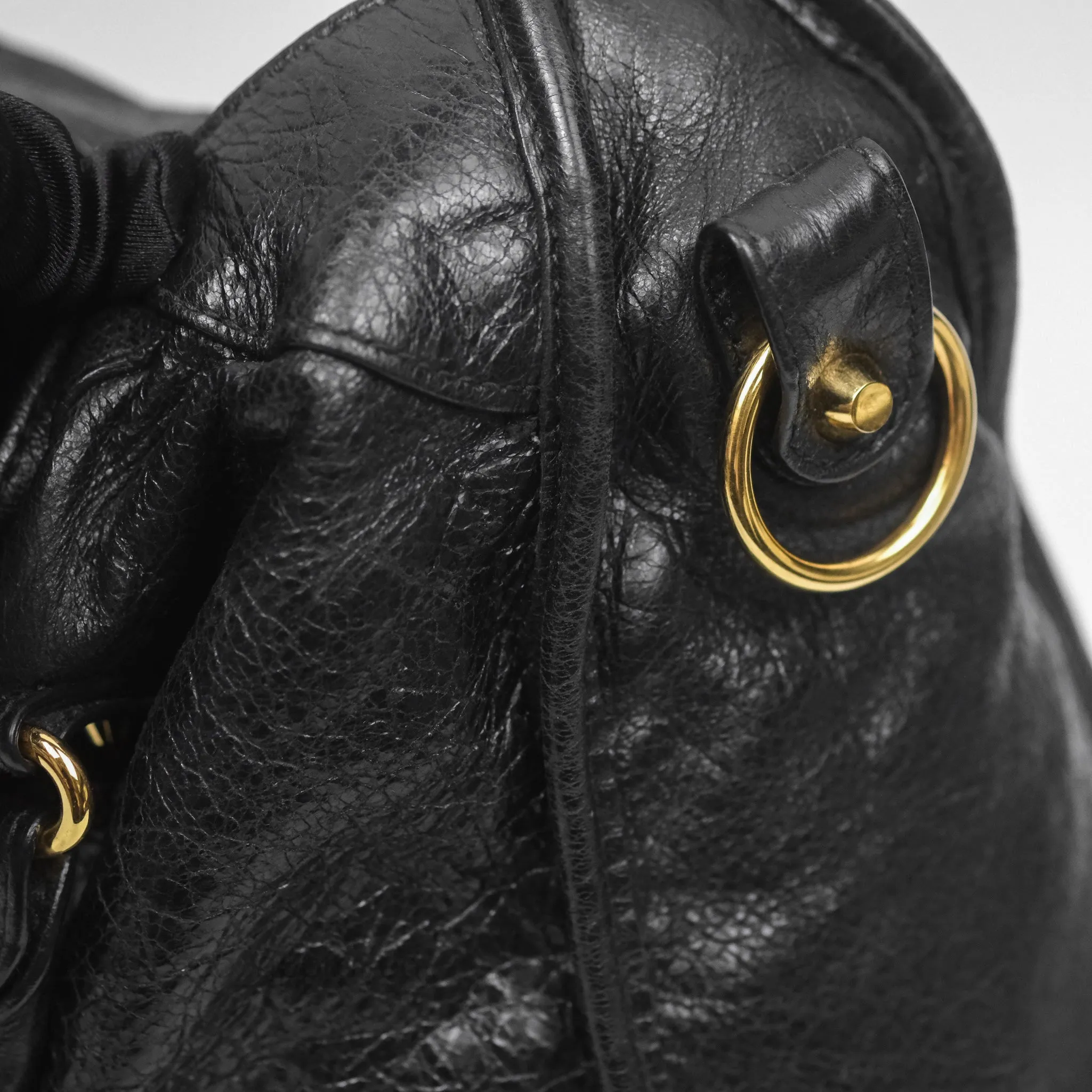 Balenciaga Classic City Bag Black Calfskin Gold Hardware