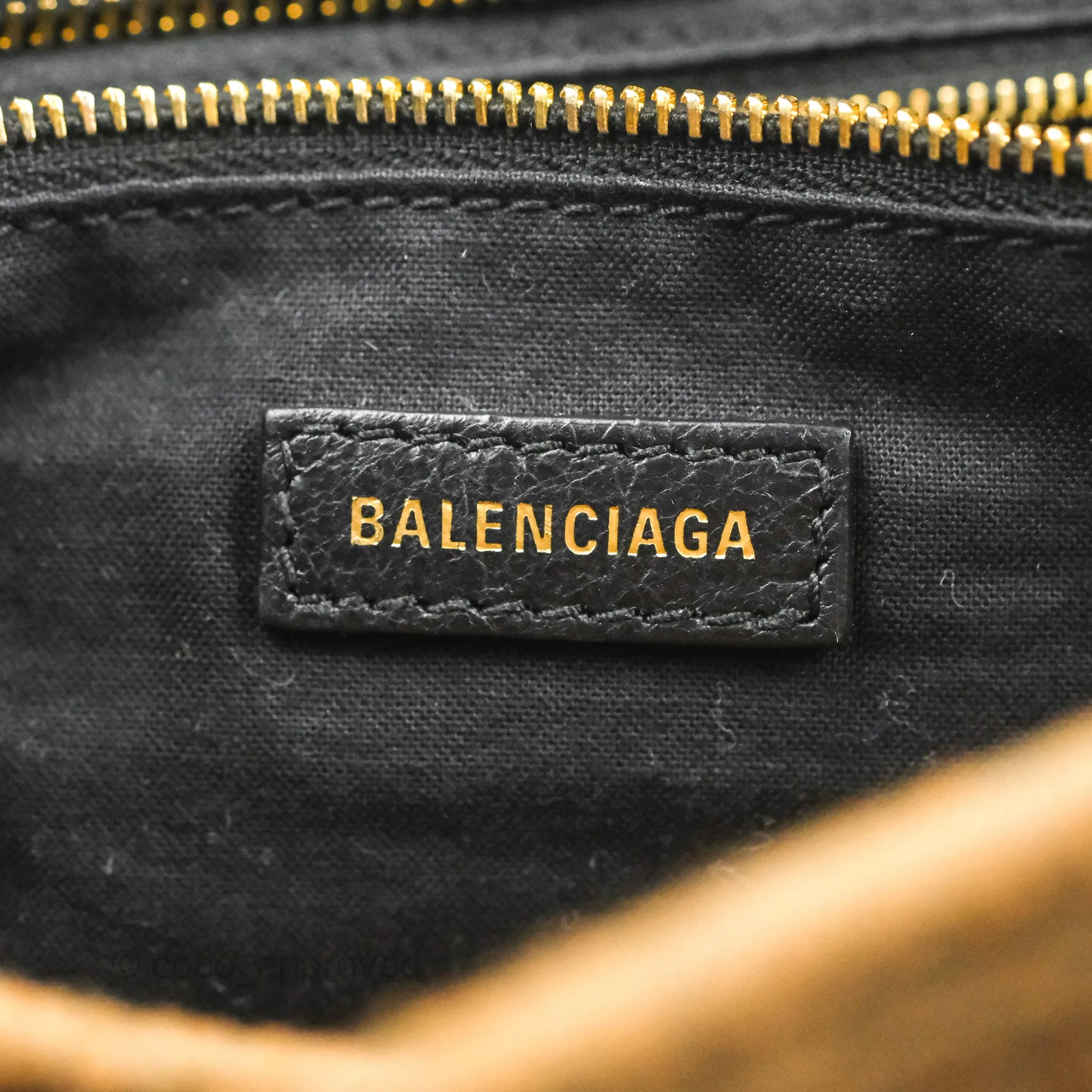 Balenciaga Classic City Bag Black Calfskin Gold Hardware