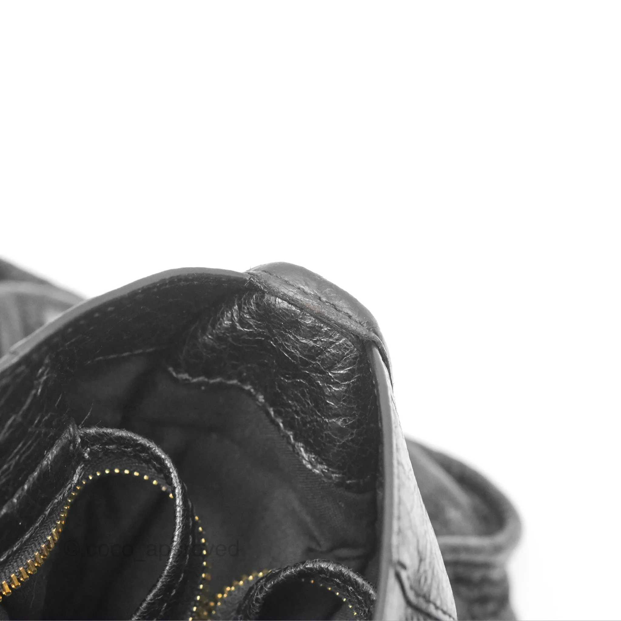 Balenciaga Classic City Bag Black Calfskin Gold Hardware