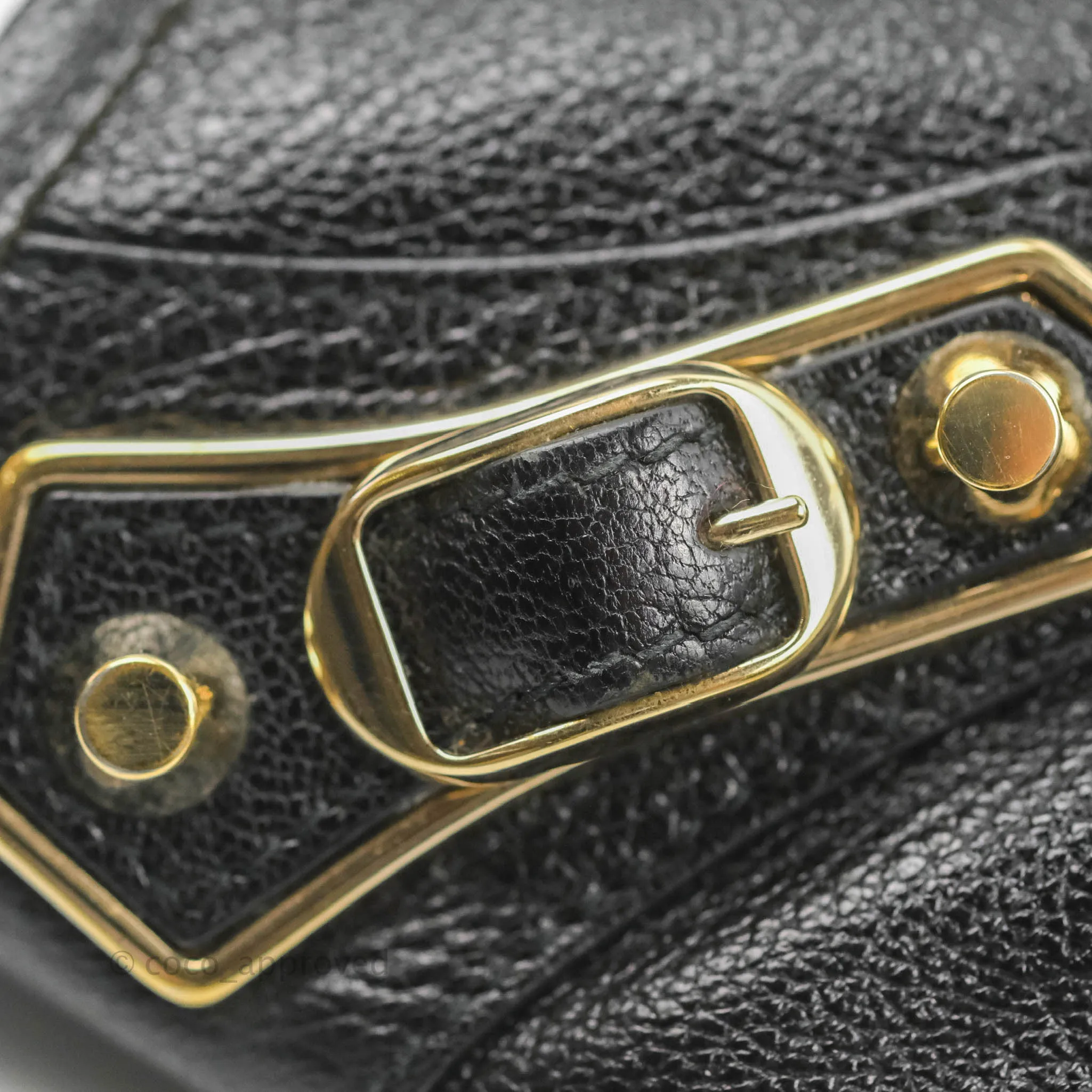 Balenciaga Classic City Bag Black Calfskin Gold Hardware