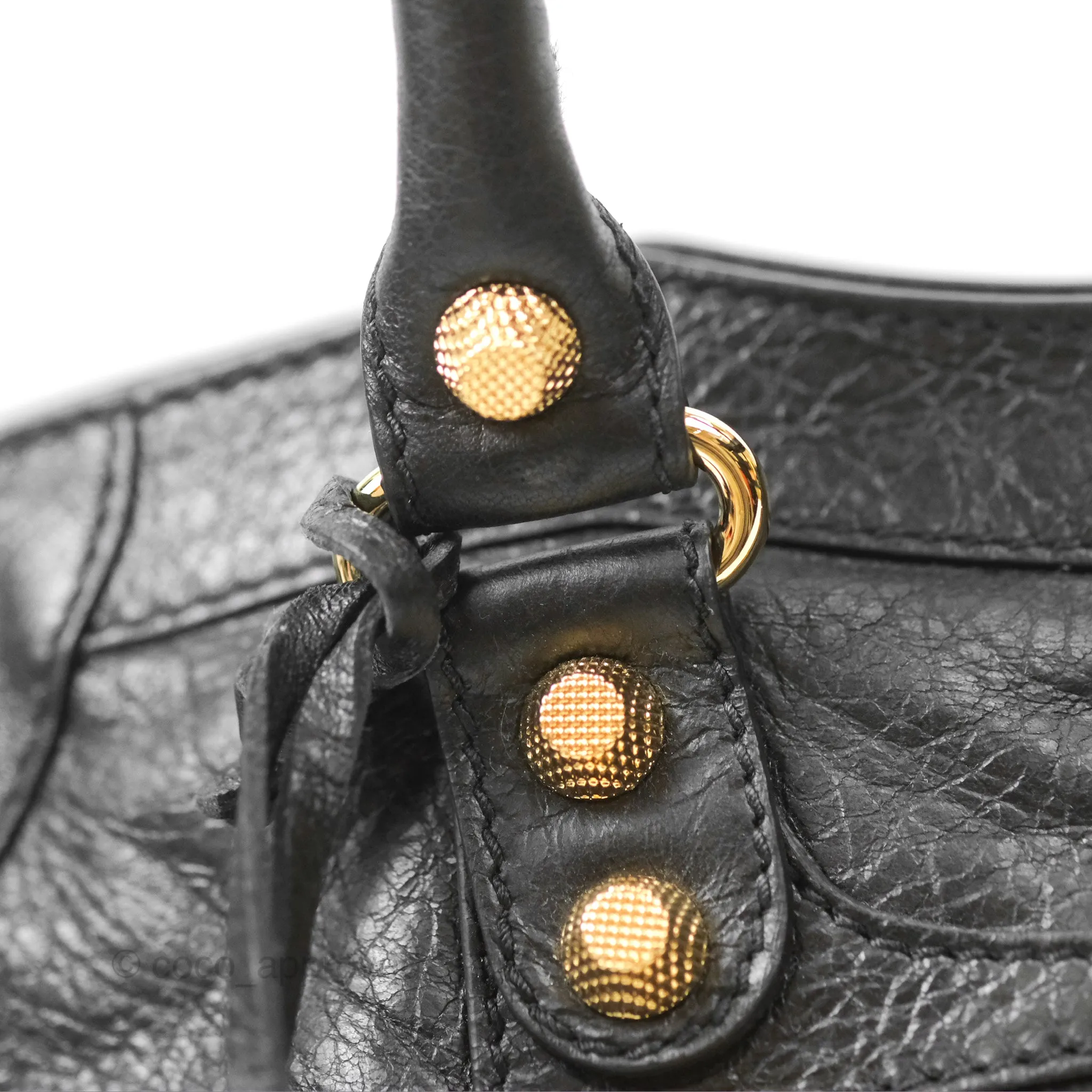 Balenciaga Classic City Bag Black Calfskin Gold Hardware