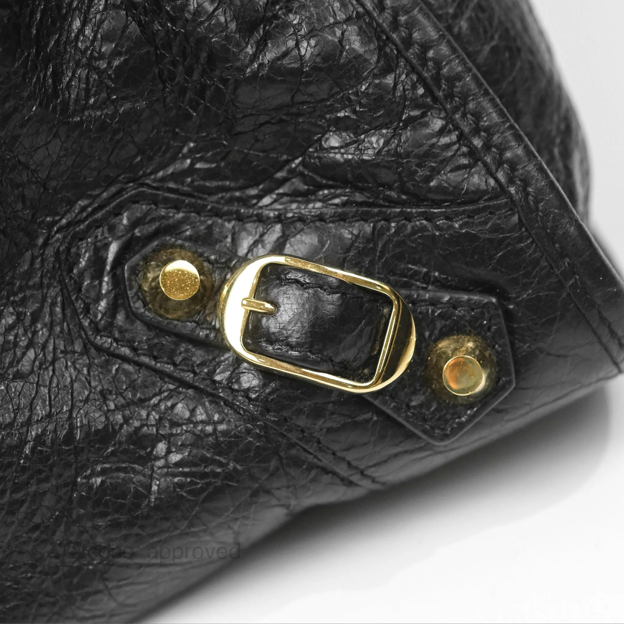 Balenciaga Classic City Bag Black Calfskin Gold Hardware