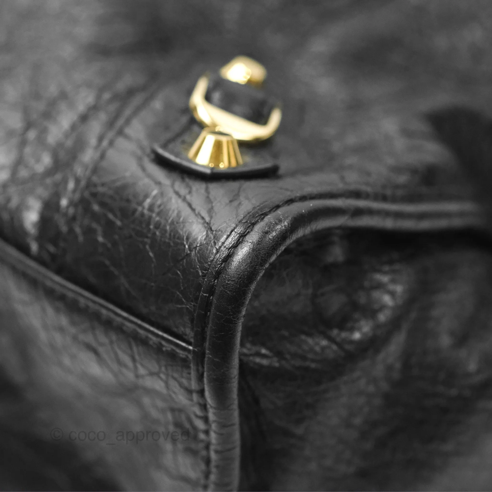 Balenciaga Classic City Bag Black Calfskin Gold Hardware