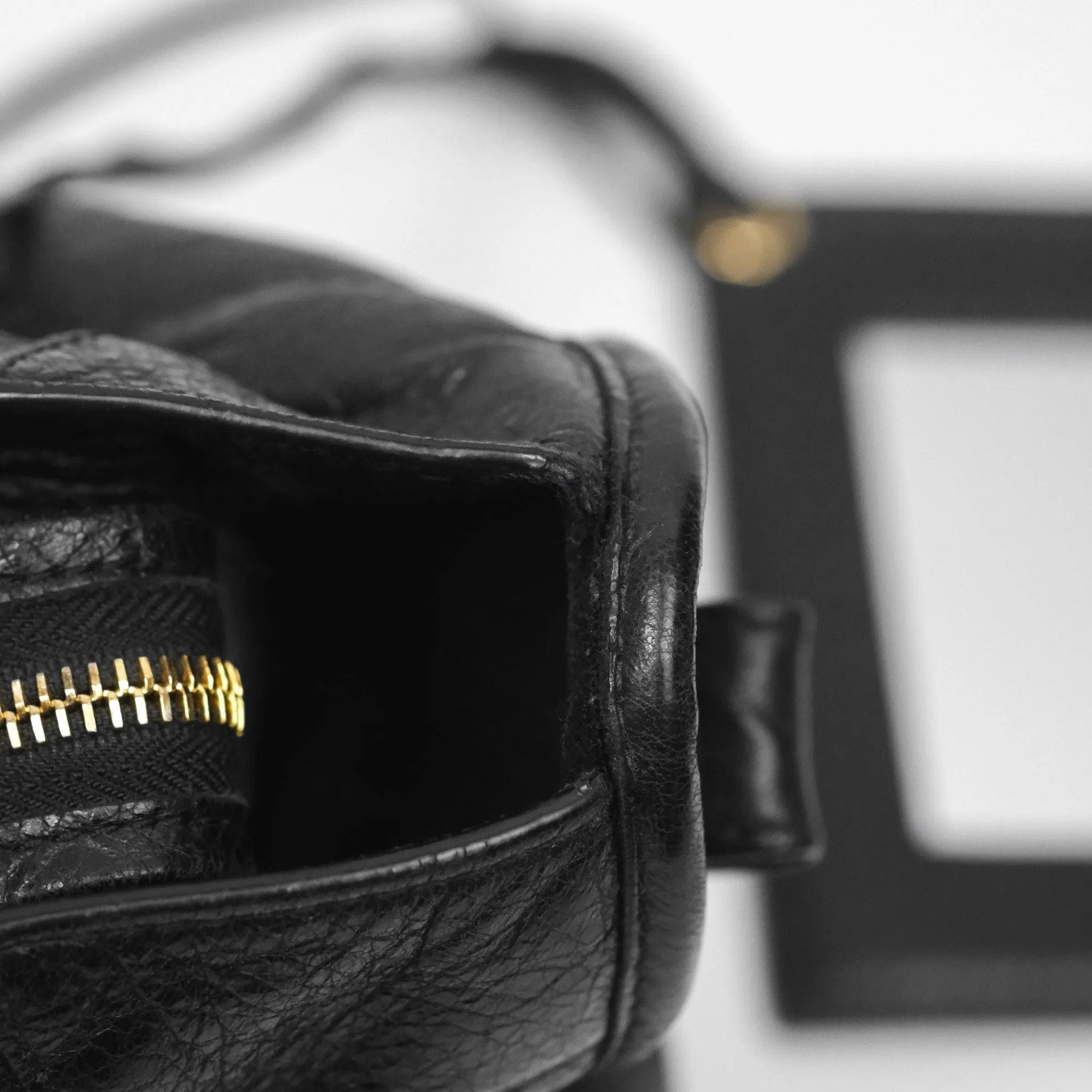 Balenciaga Classic City Bag Black Calfskin Gold Hardware