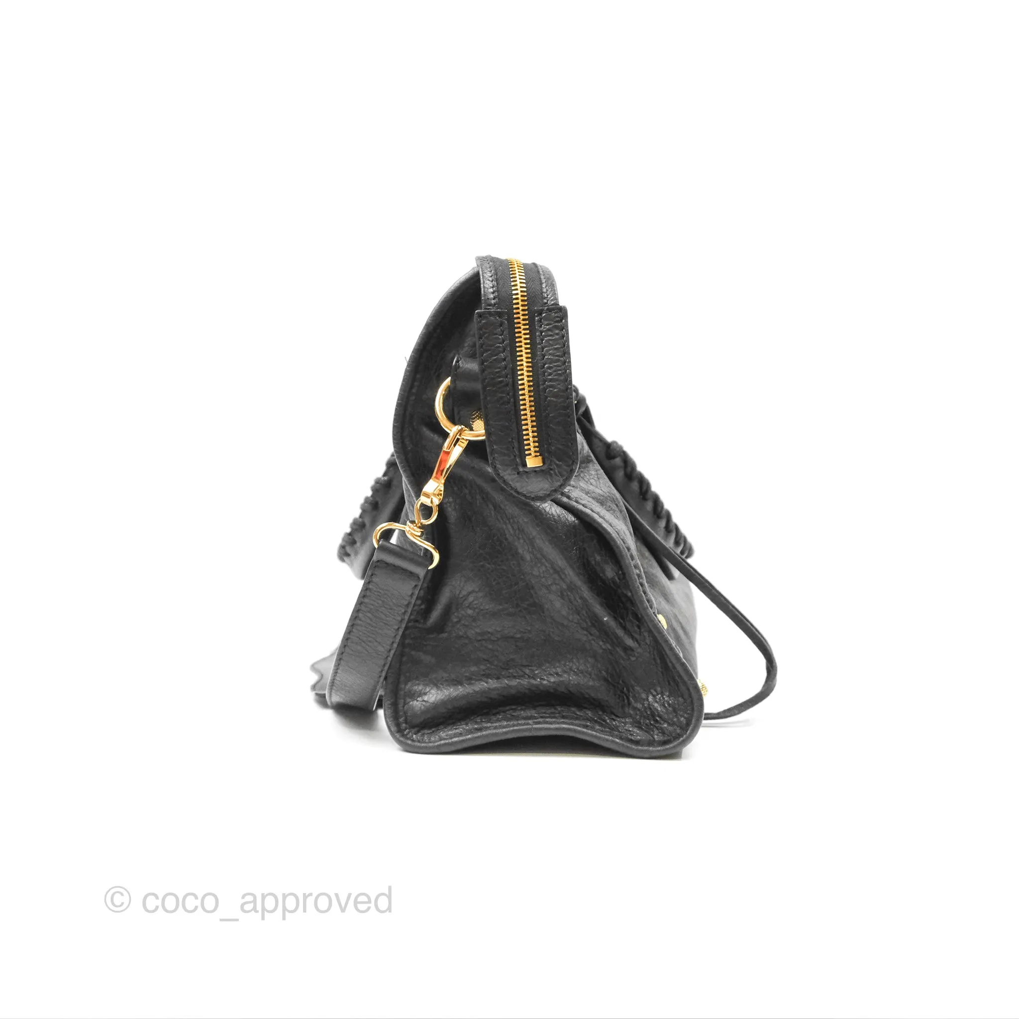 Balenciaga Classic City Bag Black Calfskin Gold Hardware