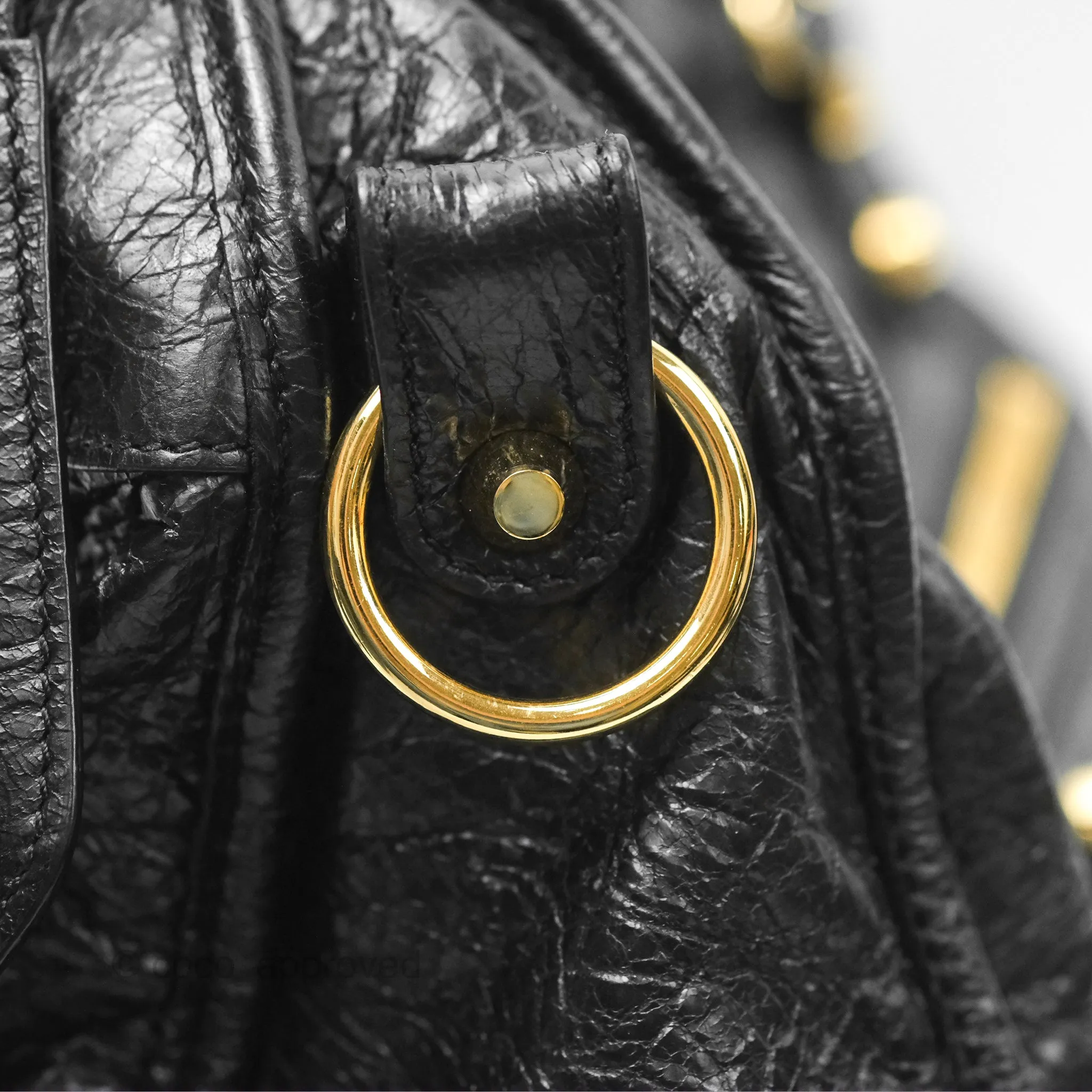 Balenciaga Classic City Bag Black Calfskin Gold Hardware