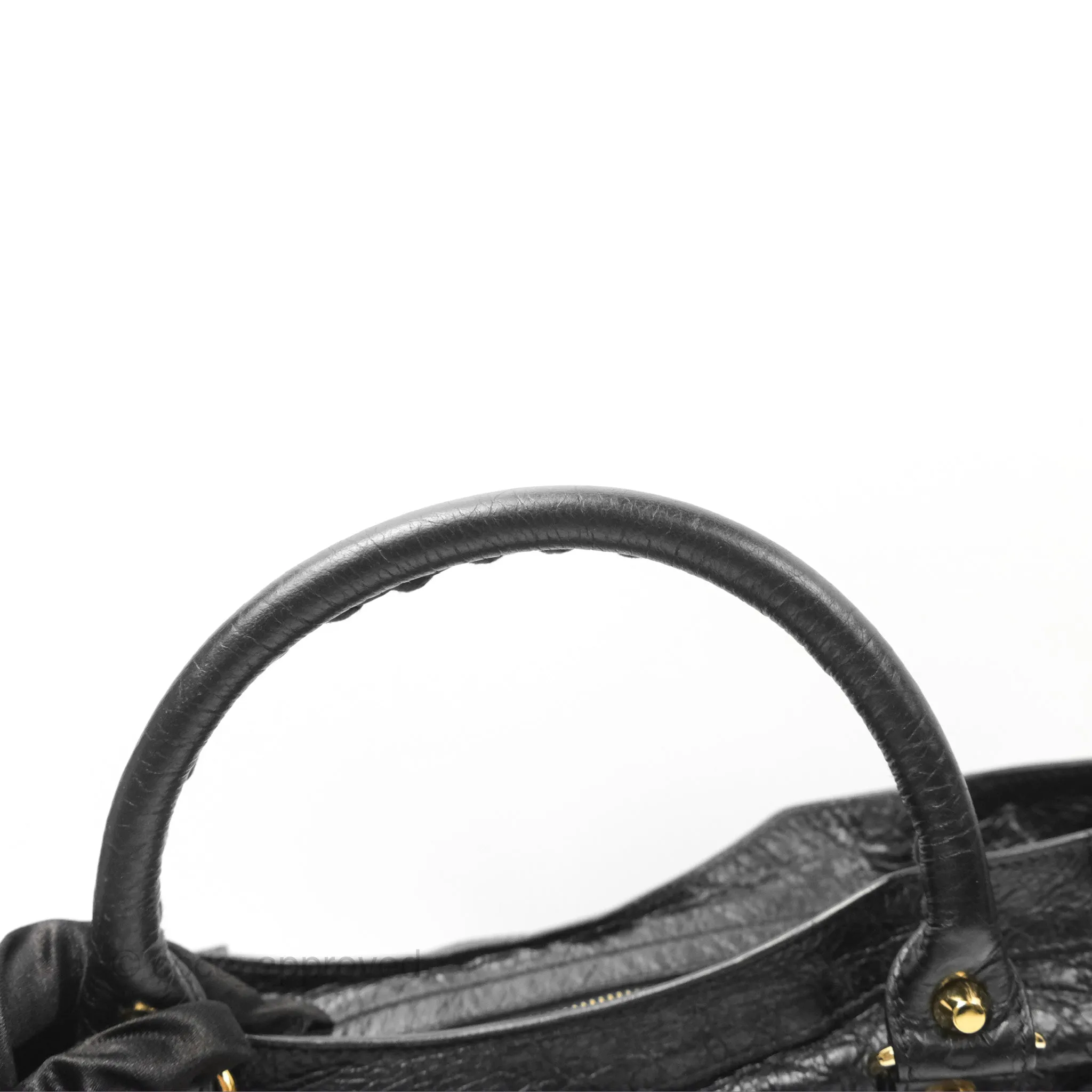 Balenciaga Classic City Bag Black Calfskin Gold Hardware