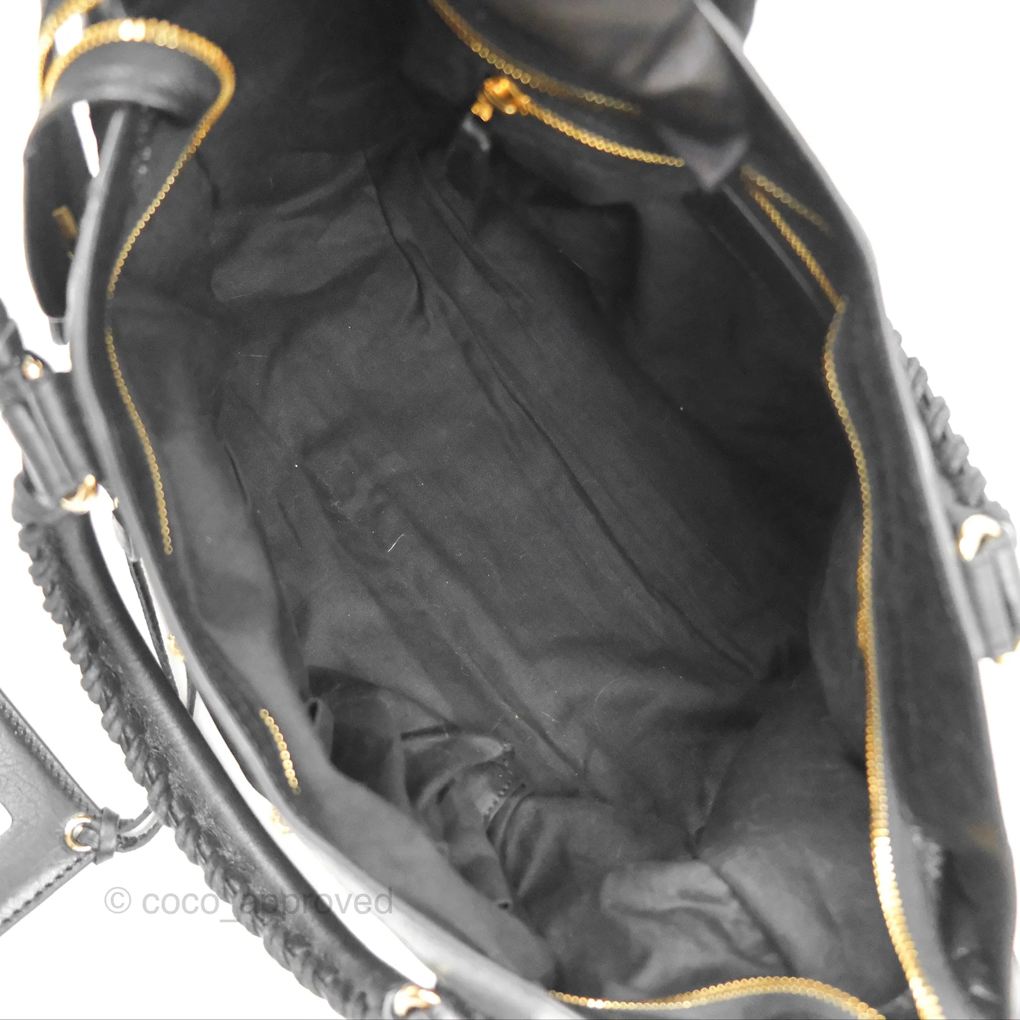 Balenciaga Classic City Bag Black Calfskin Gold Hardware