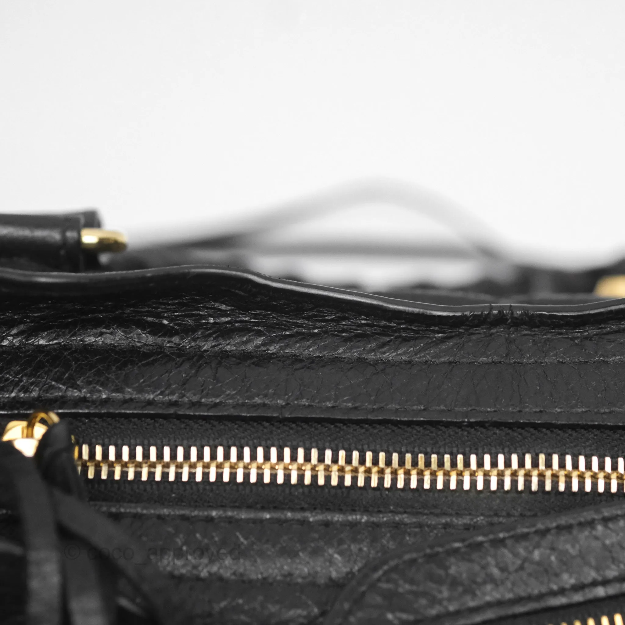 Balenciaga Classic City Bag Black Calfskin Gold Hardware