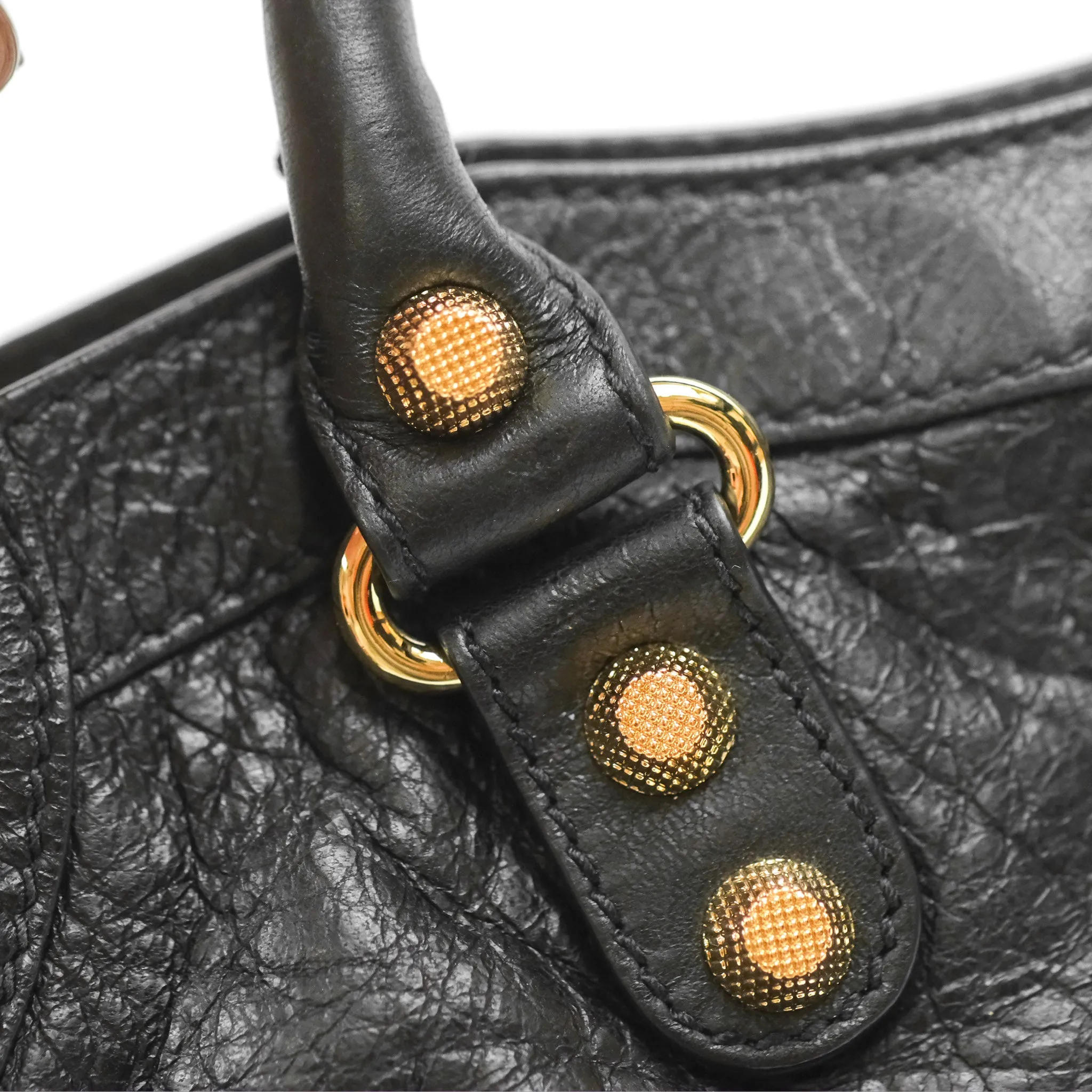 Balenciaga Classic City Bag Black Calfskin Gold Hardware