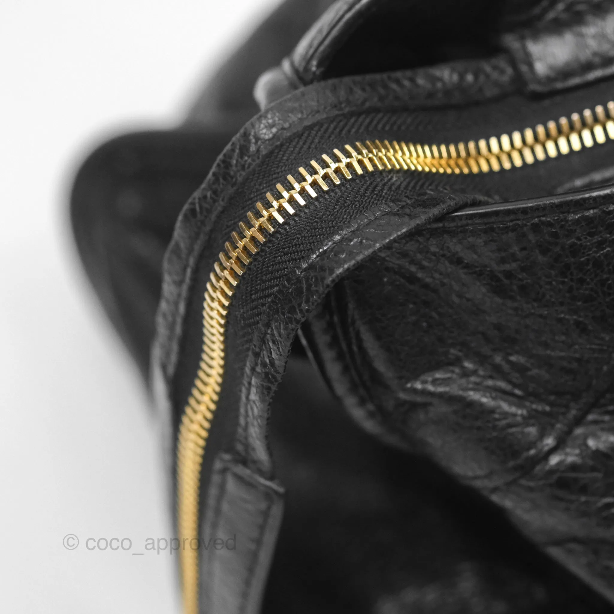 Balenciaga Classic City Bag Black Calfskin Gold Hardware