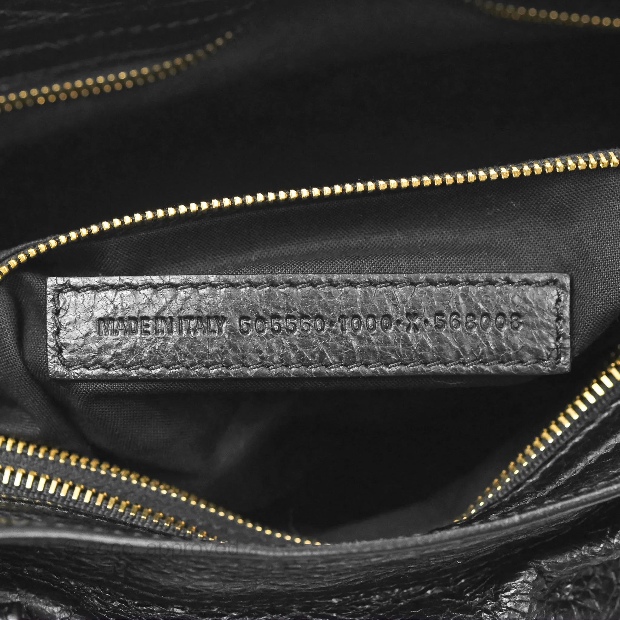 Balenciaga Classic City Bag Black Calfskin Gold Hardware