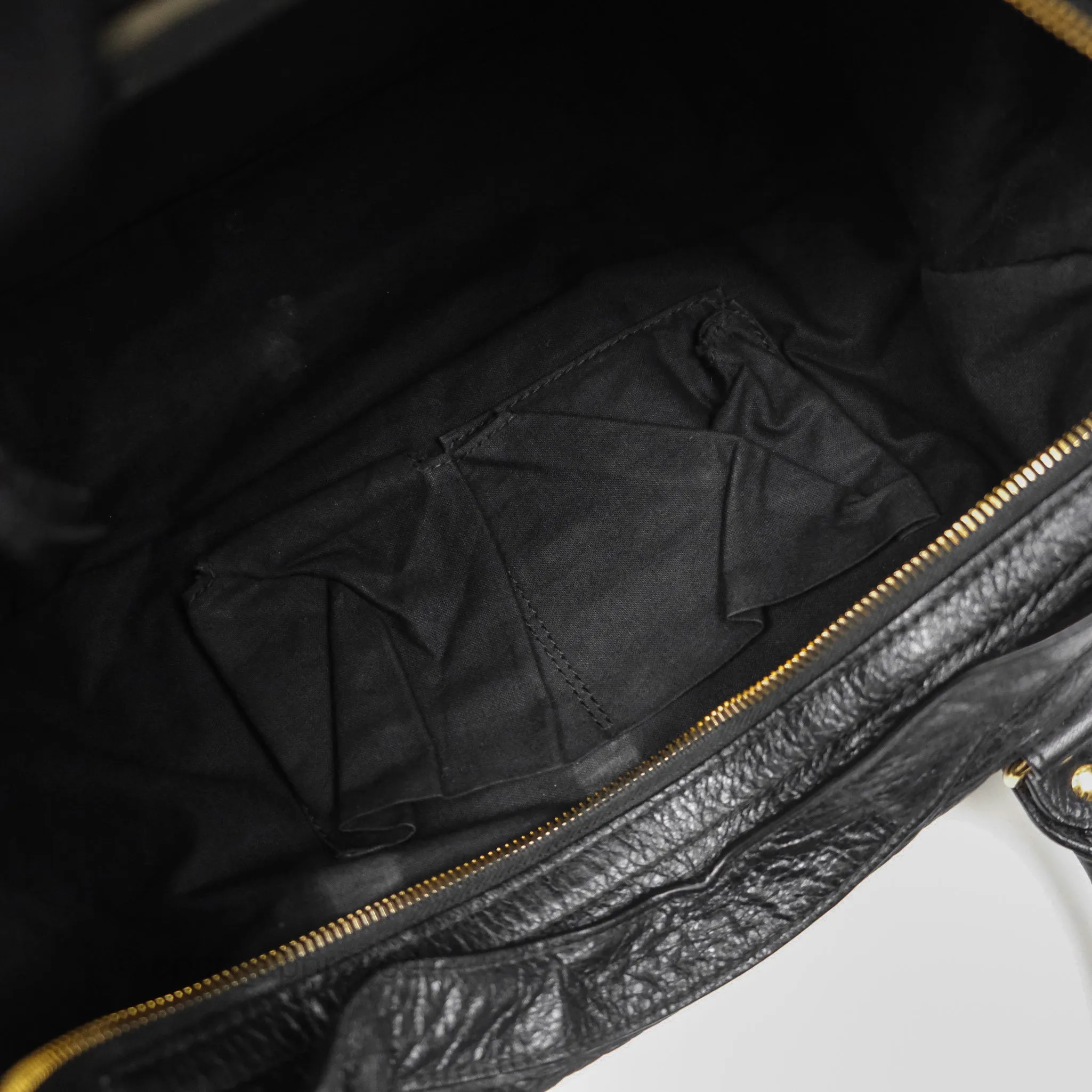 Balenciaga Classic City Bag Black Calfskin Gold Hardware
