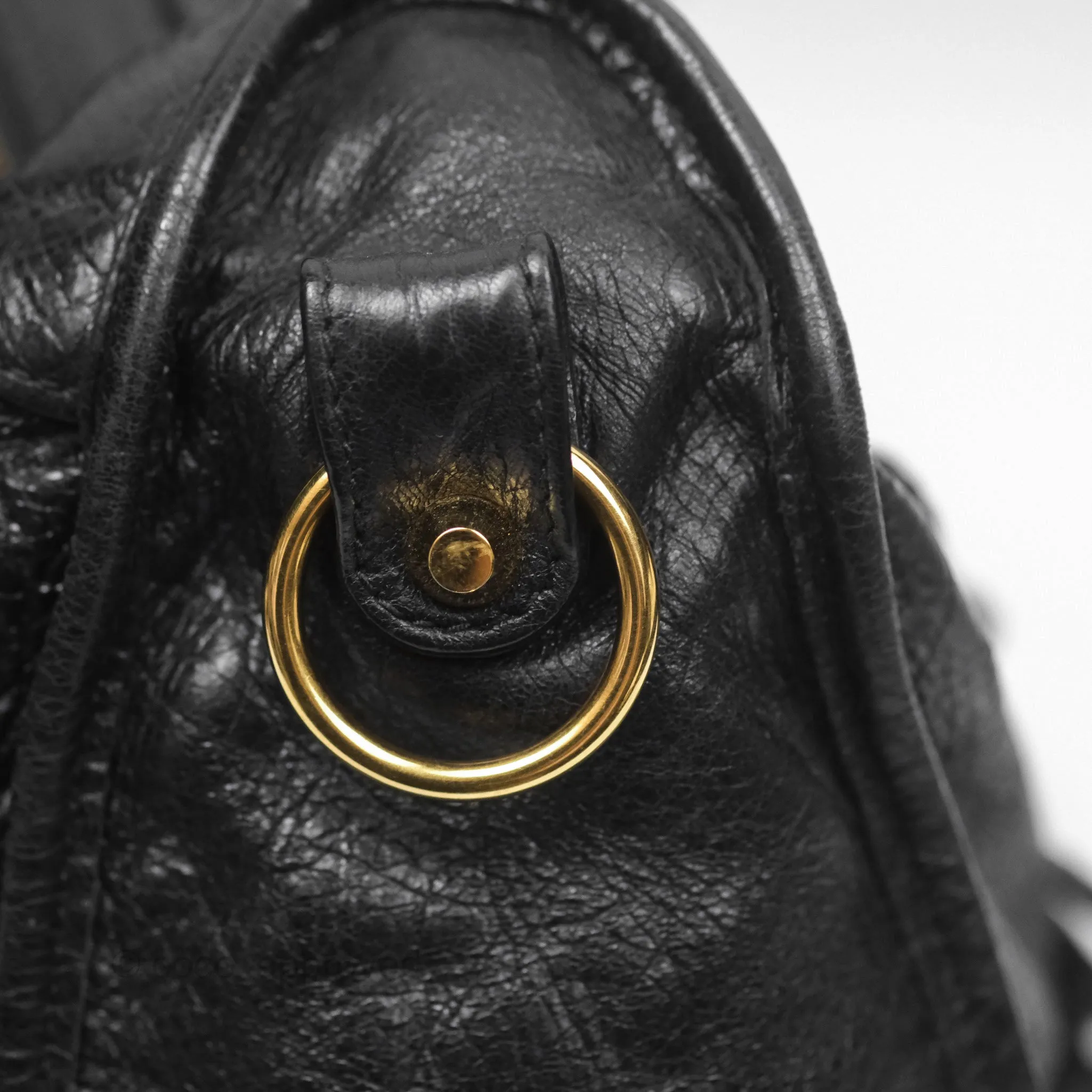 Balenciaga Classic City Bag Black Calfskin Gold Hardware
