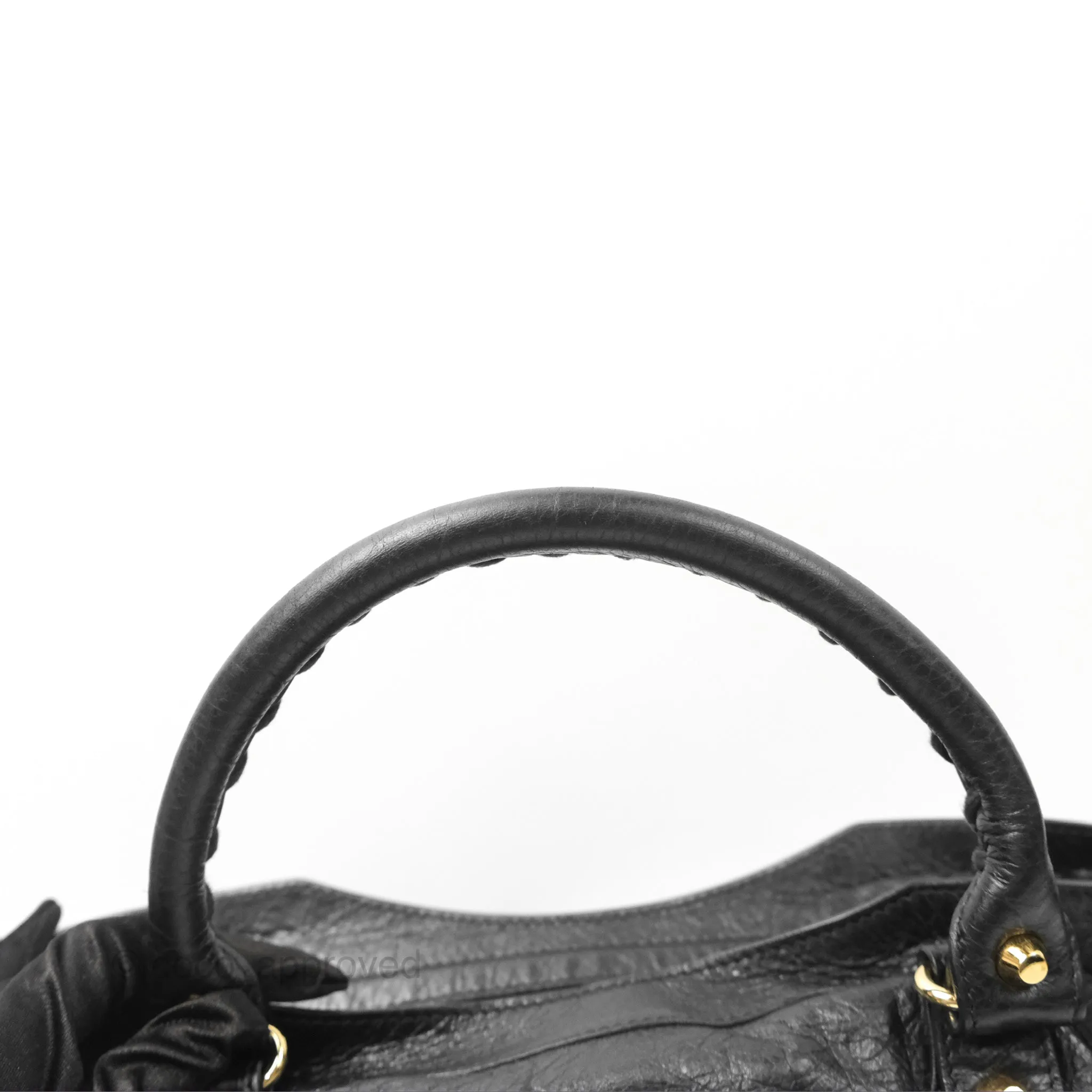 Balenciaga Classic City Bag Black Calfskin Gold Hardware
