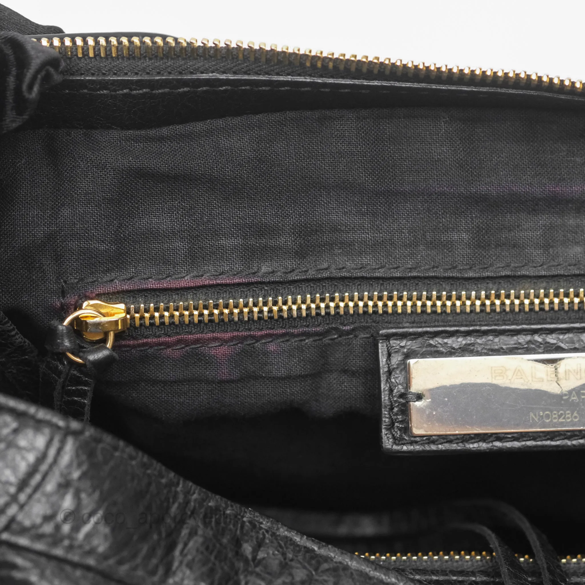 Balenciaga Classic City Bag Black Calfskin Gold Hardware