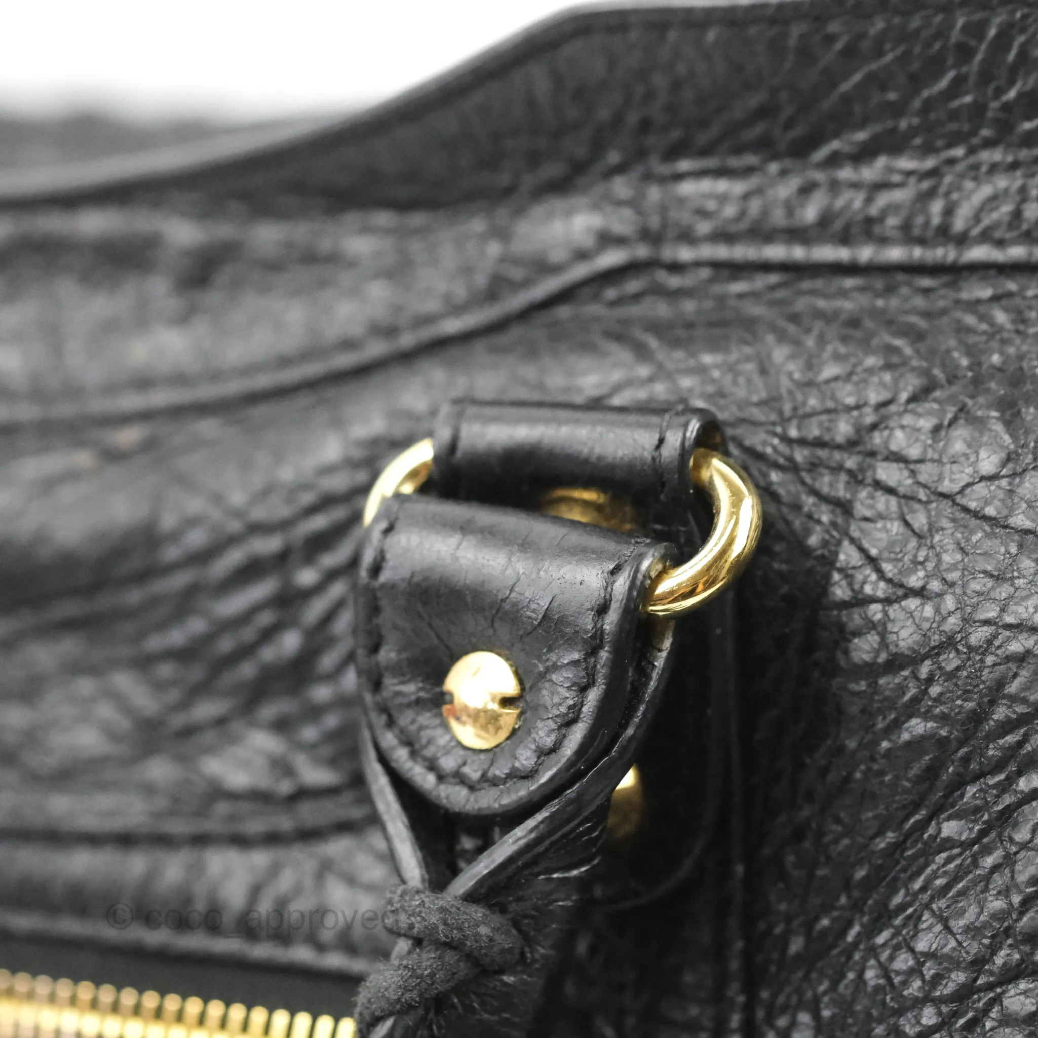 Balenciaga Classic City Bag Black Calfskin Gold Hardware
