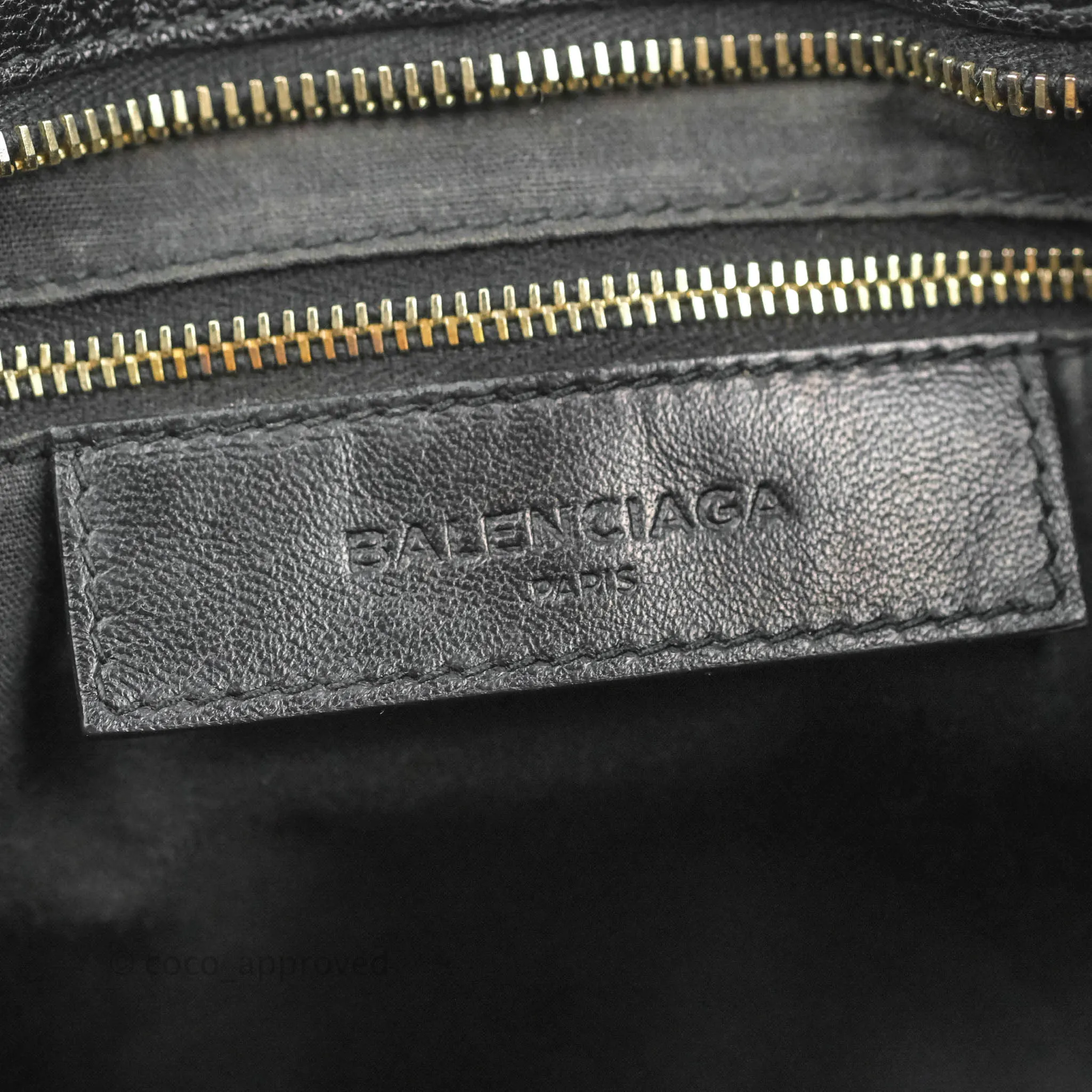 Balenciaga Classic City Bag Black Calfskin Gold Hardware