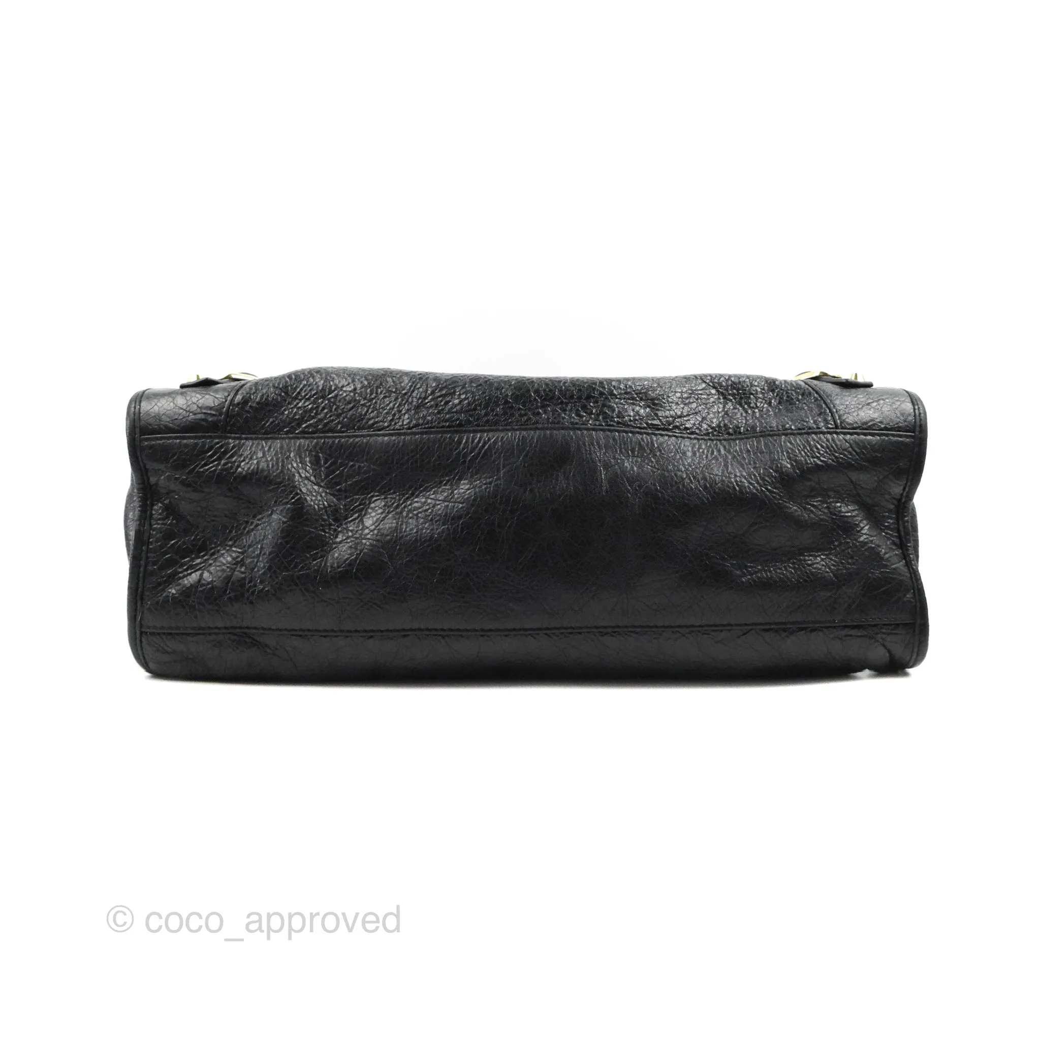 Balenciaga Classic City Bag Black Calfskin Gold Hardware