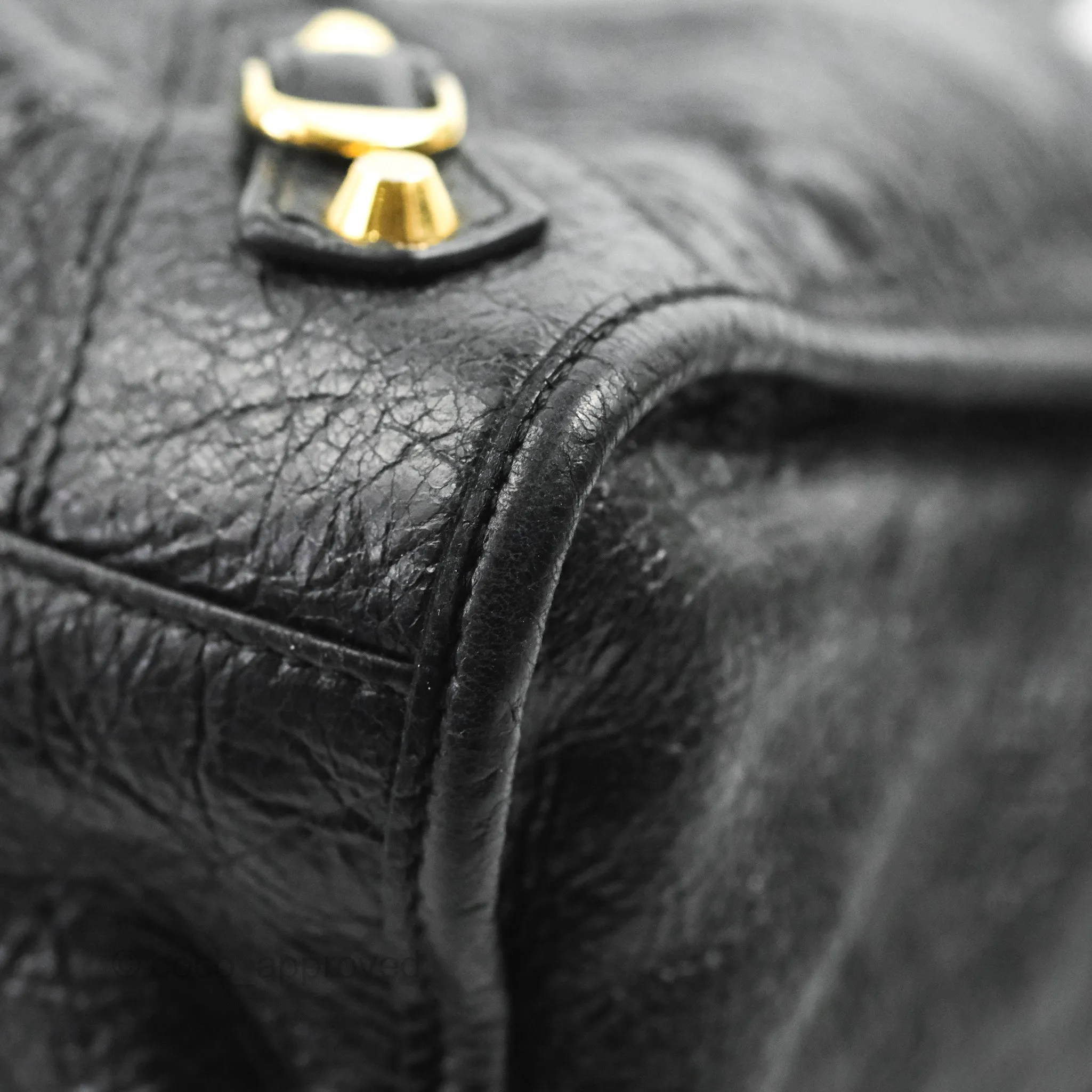 Balenciaga Classic City Bag Black Calfskin Gold Hardware