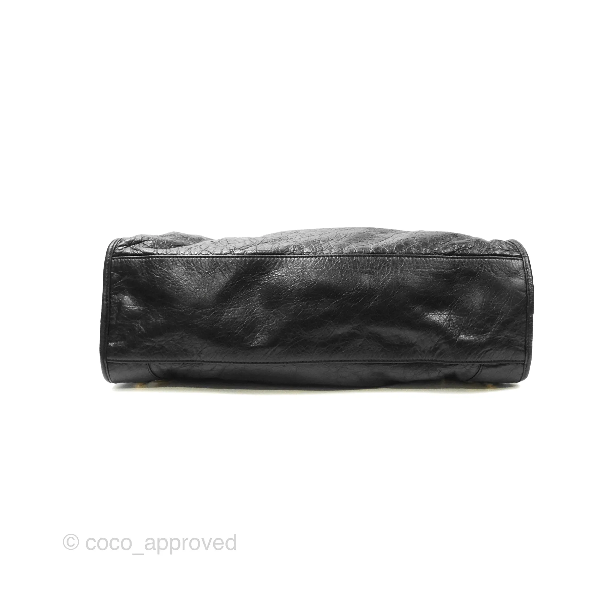 Balenciaga Classic City Bag Black Calfskin Gold Hardware