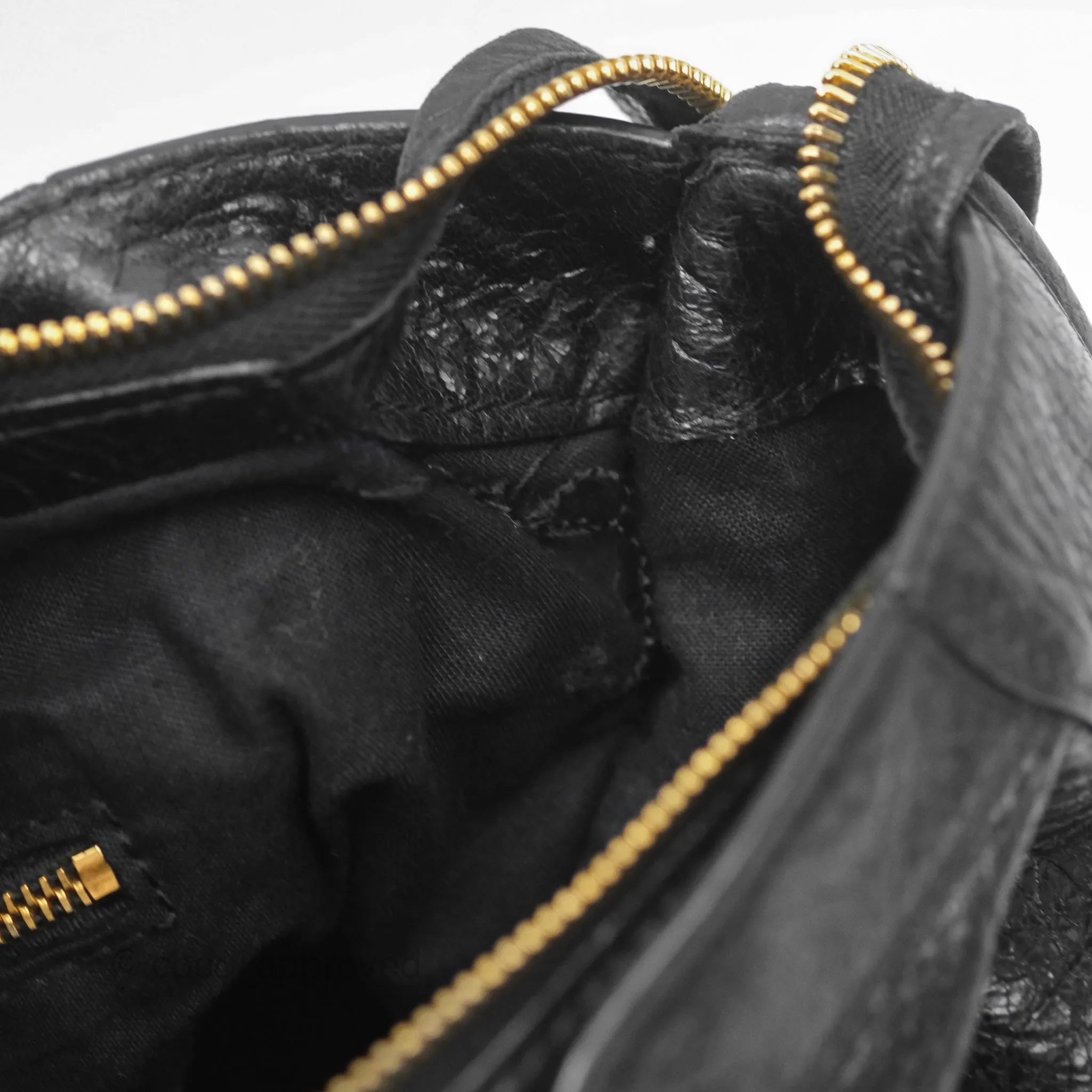 Balenciaga Classic City Bag Black Calfskin Gold Hardware