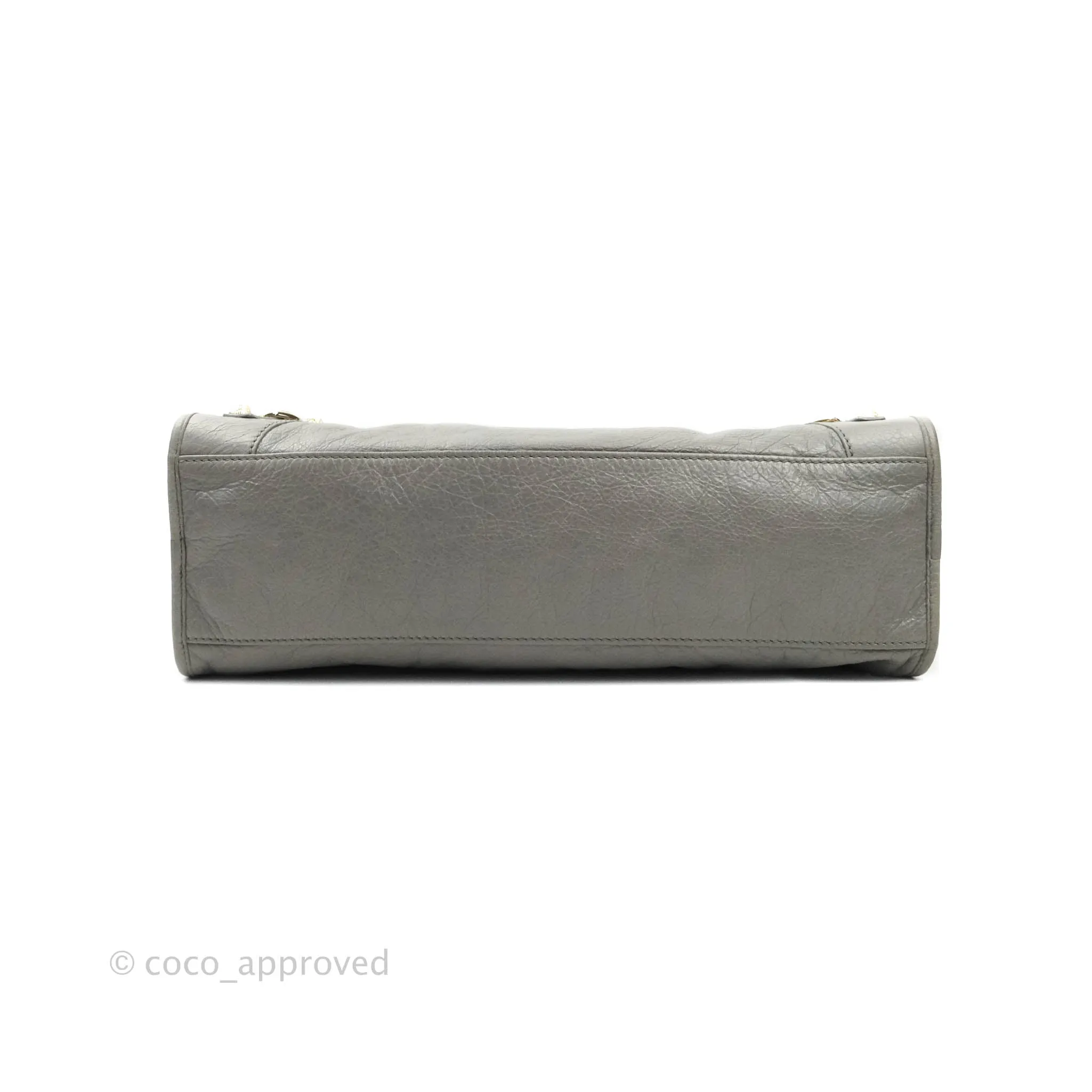 Balenciaga Classic City Bag Calfskin Grey Gold Hardware