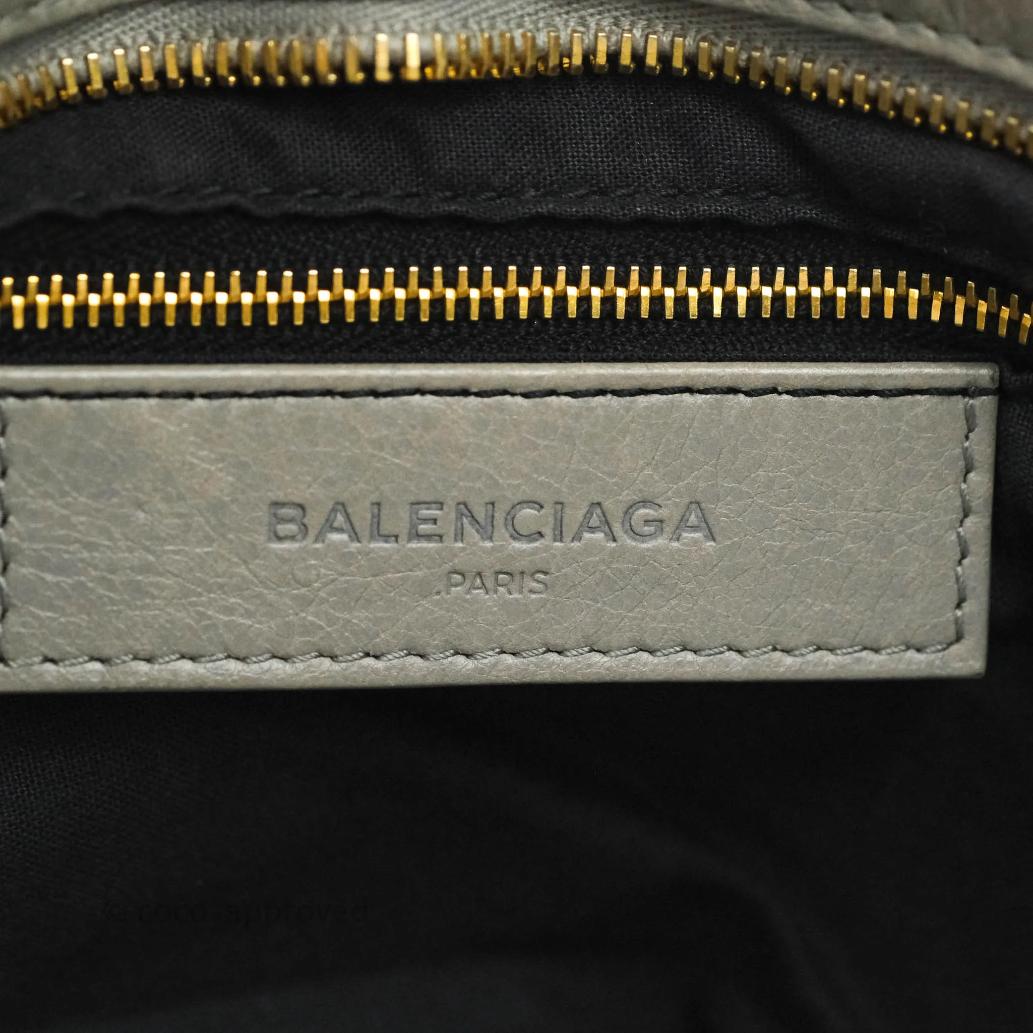Balenciaga Classic City Bag Calfskin Grey Gold Hardware