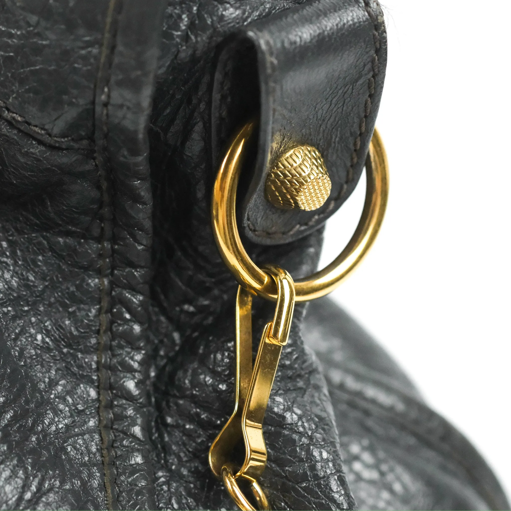 Balenciaga Classic City Bag Dark Grey Calfskin Gold Hardware
