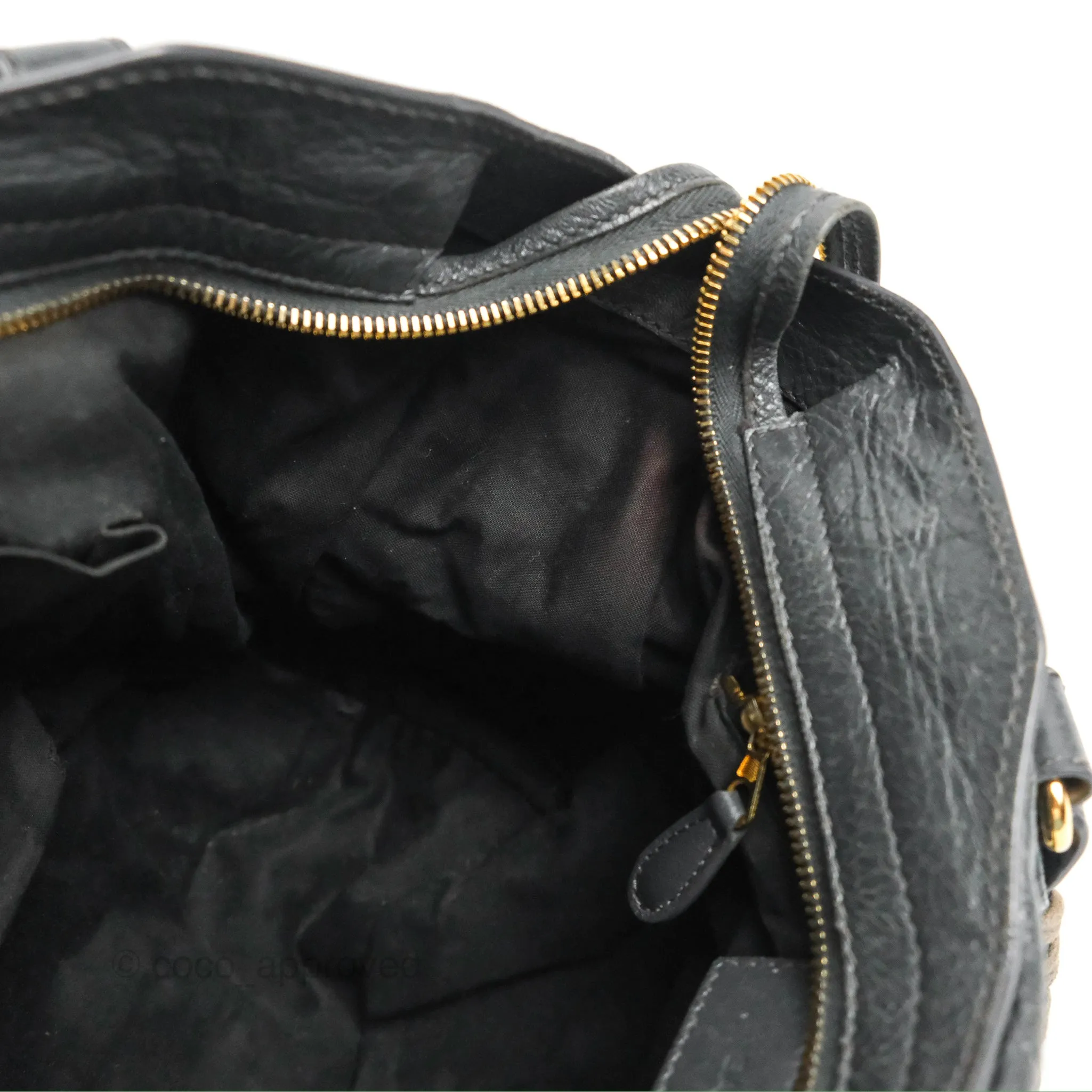 Balenciaga Classic City Bag Dark Grey Calfskin Gold Hardware