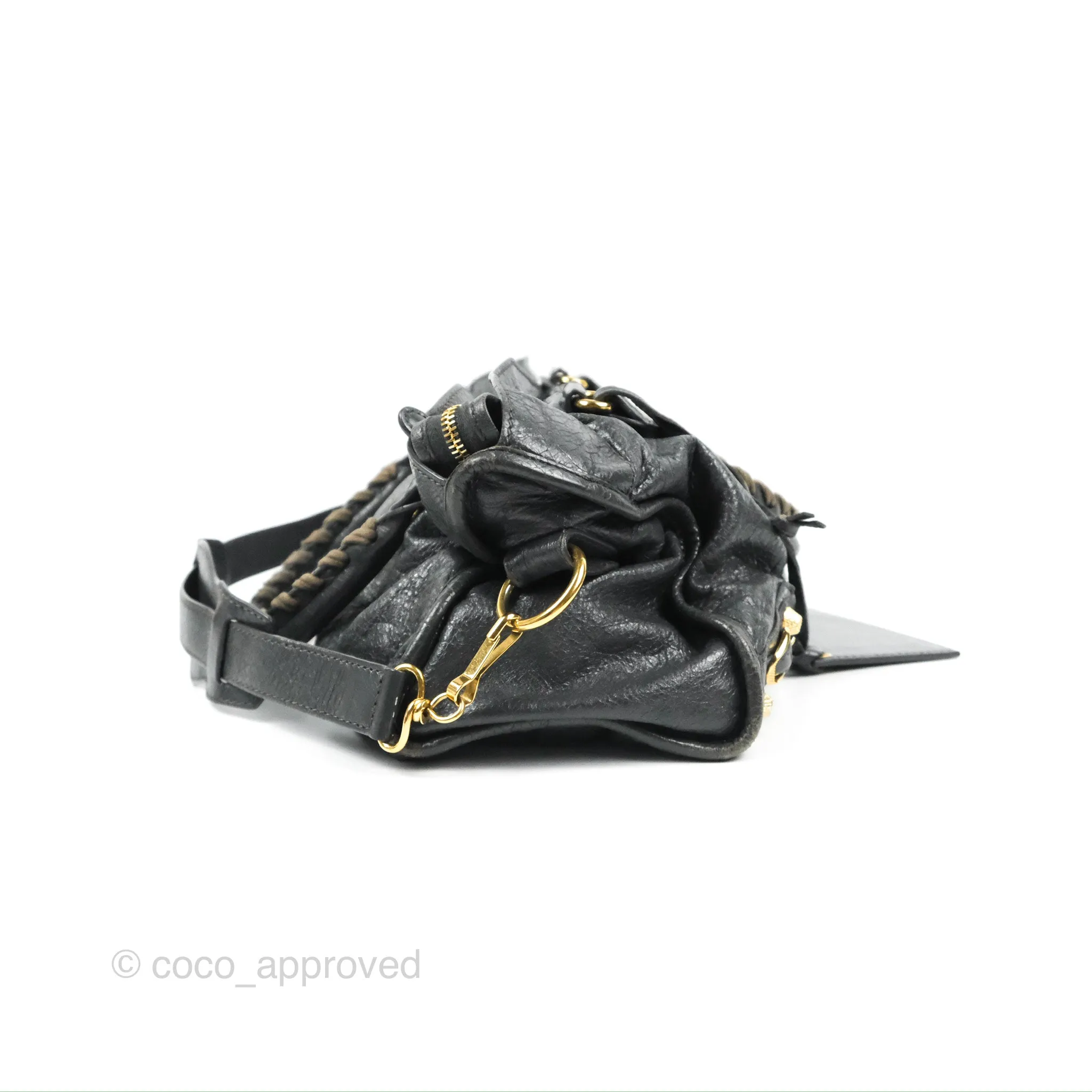 Balenciaga Classic City Bag Dark Grey Calfskin Gold Hardware