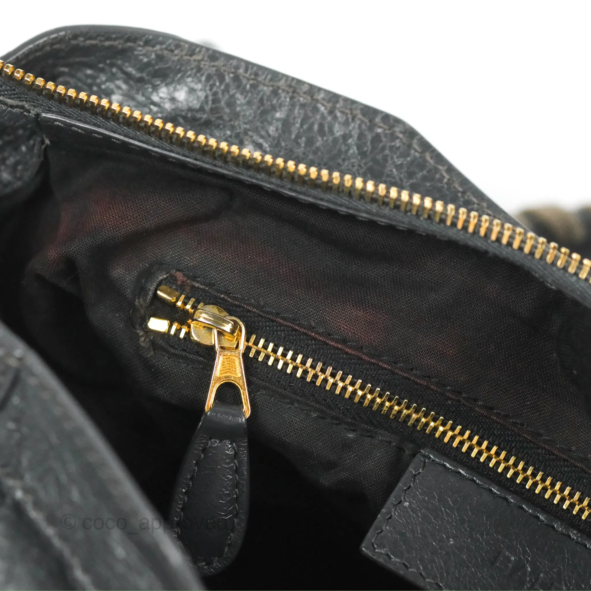 Balenciaga Classic City Bag Dark Grey Calfskin Gold Hardware