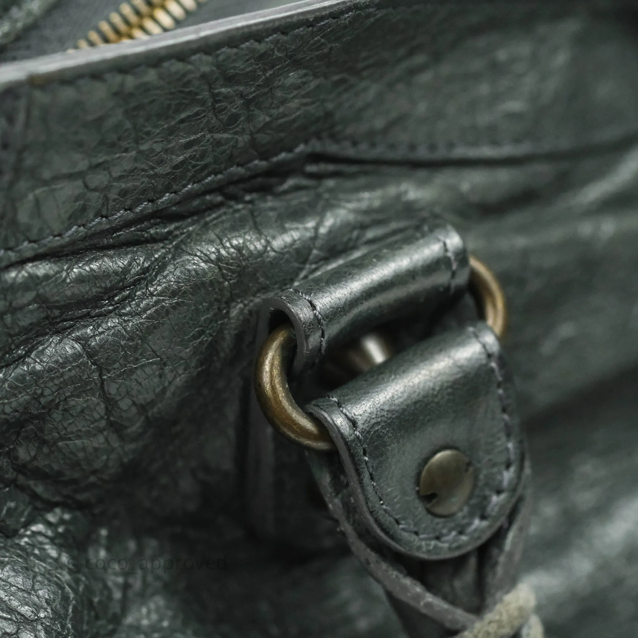 Balenciaga Classic City Bag Dark Grey Calfskin Ruthenium Hardware