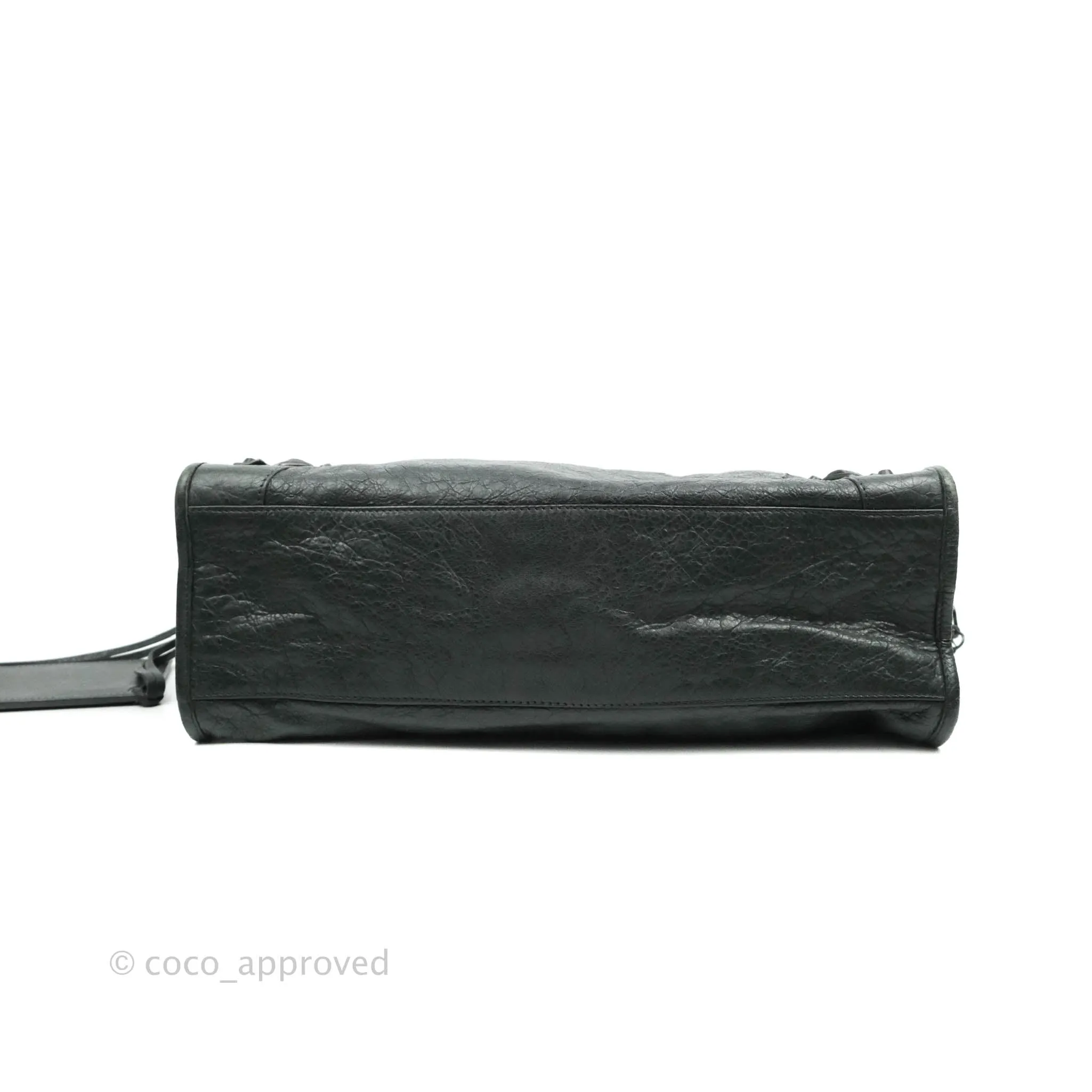 Balenciaga Classic City Bag Dark Grey Calfskin Ruthenium Hardware