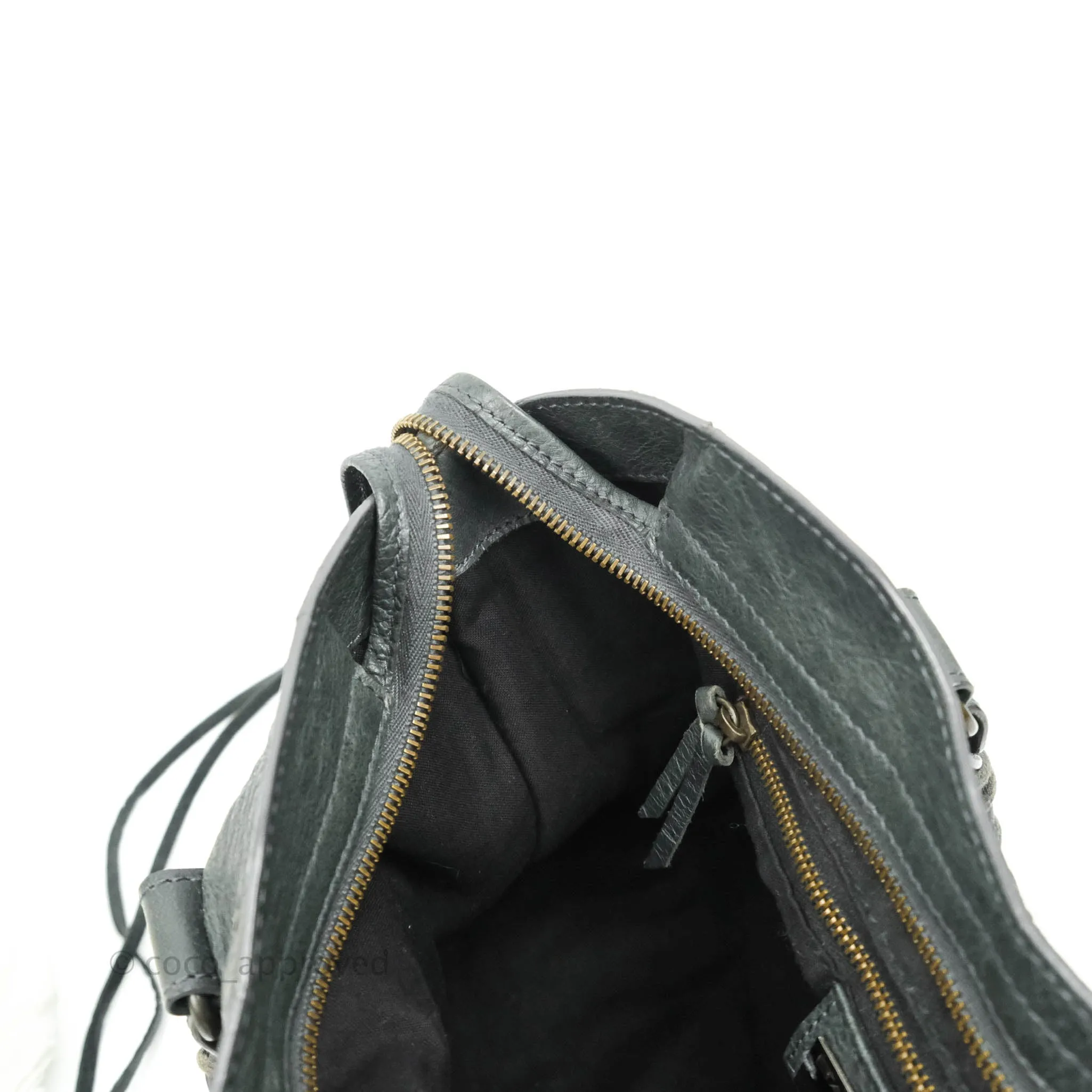 Balenciaga Classic City Bag Dark Grey Calfskin Ruthenium Hardware